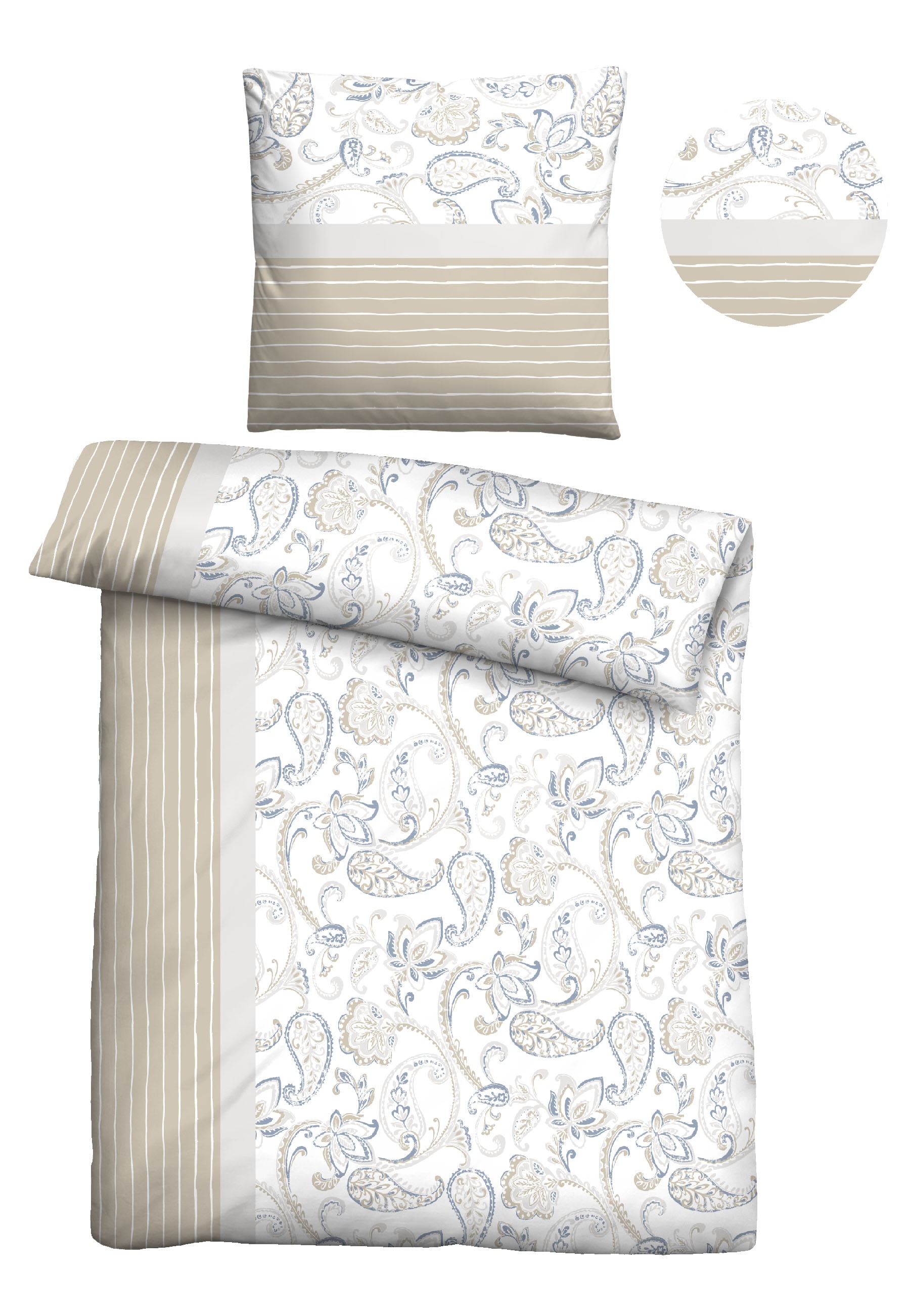 Castell - Markenbettwäsche Bettwäsche "0351110" 2 Stk. Poly-Cotton, wohlig günstig online kaufen