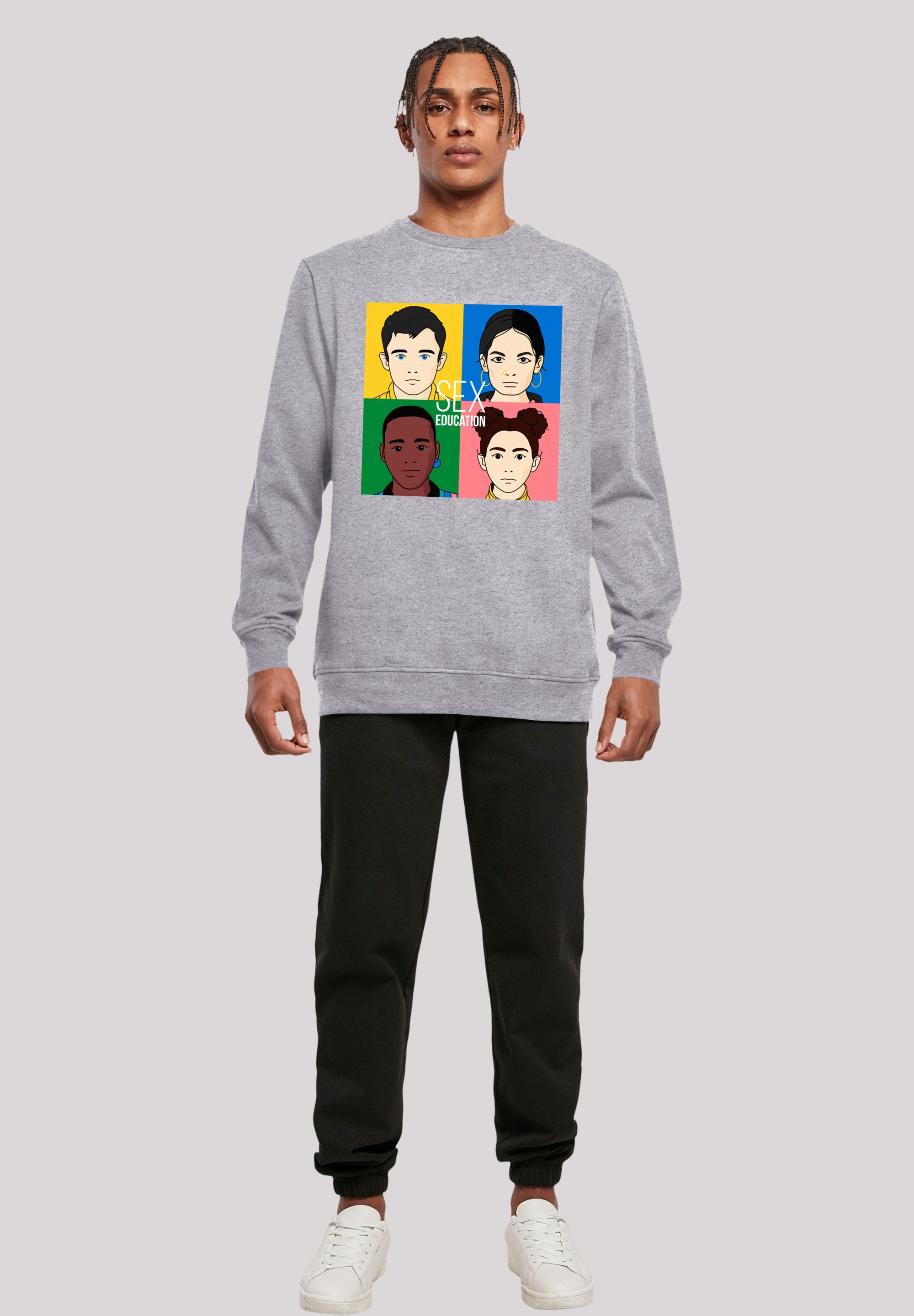 F4NT4STIC Sweatshirt »Sex Education Blur Cover Netflix TV Series«, Premium Qualität