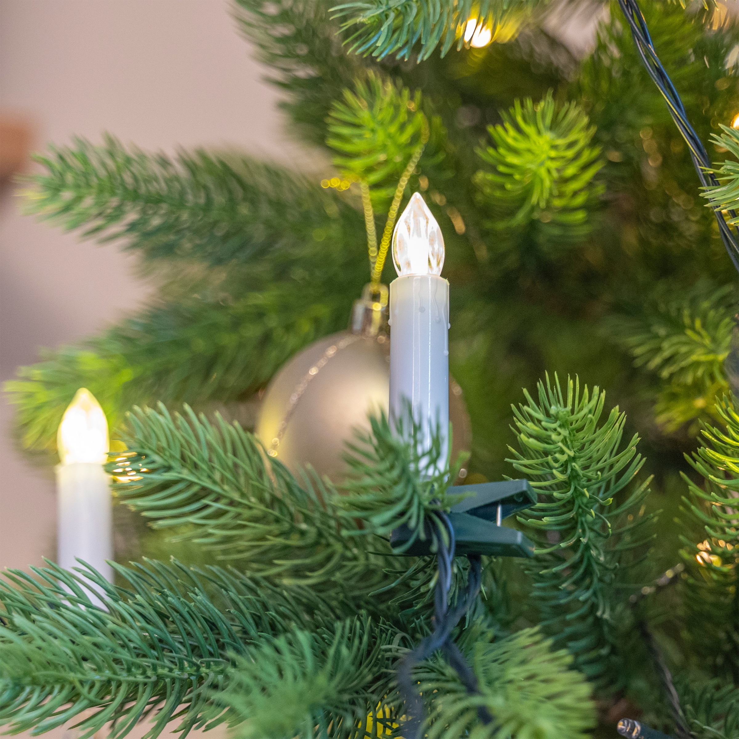 my home LED-Lichterkette »Aluro« 50 Stk.-flammig LED-Christbaumkerzen 50LEDs