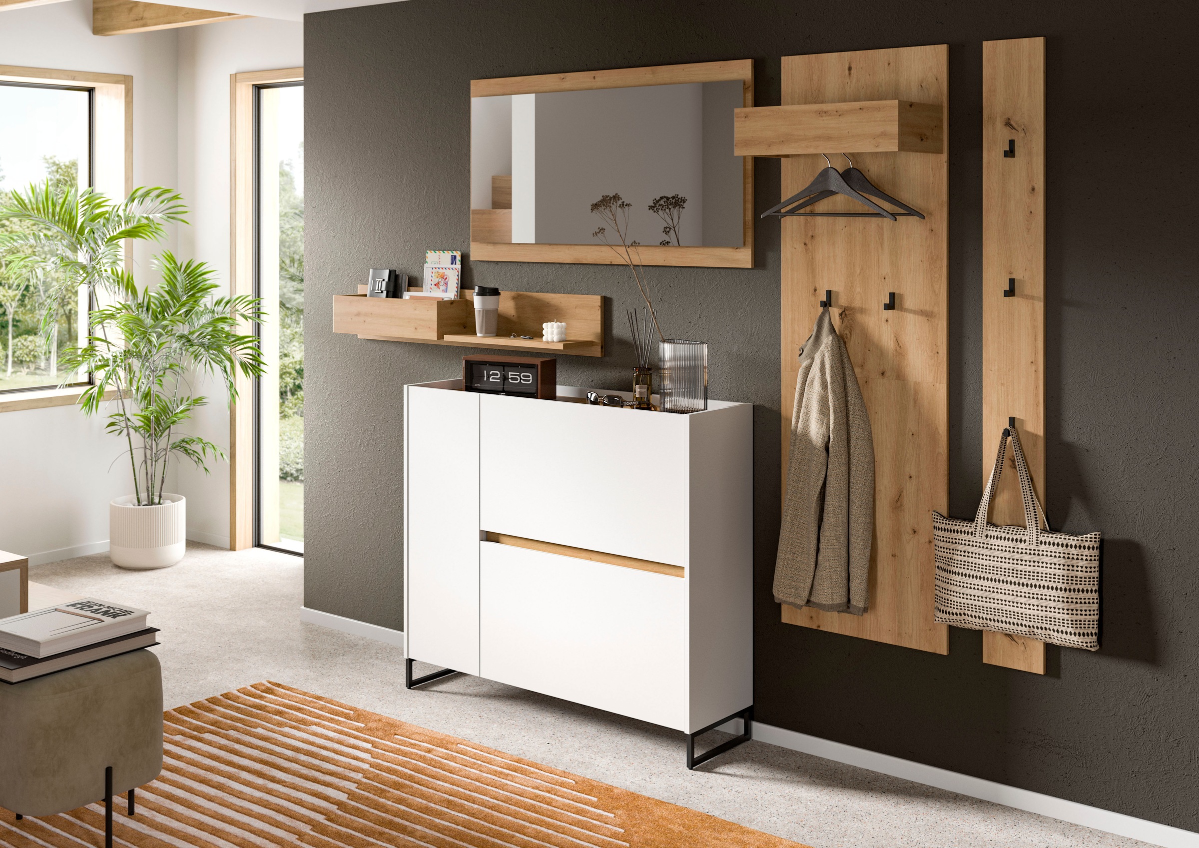 INOSIGN Garderoben-Set "EVRID, 5-teilig, Breite 236 cm, individuell stellba günstig online kaufen