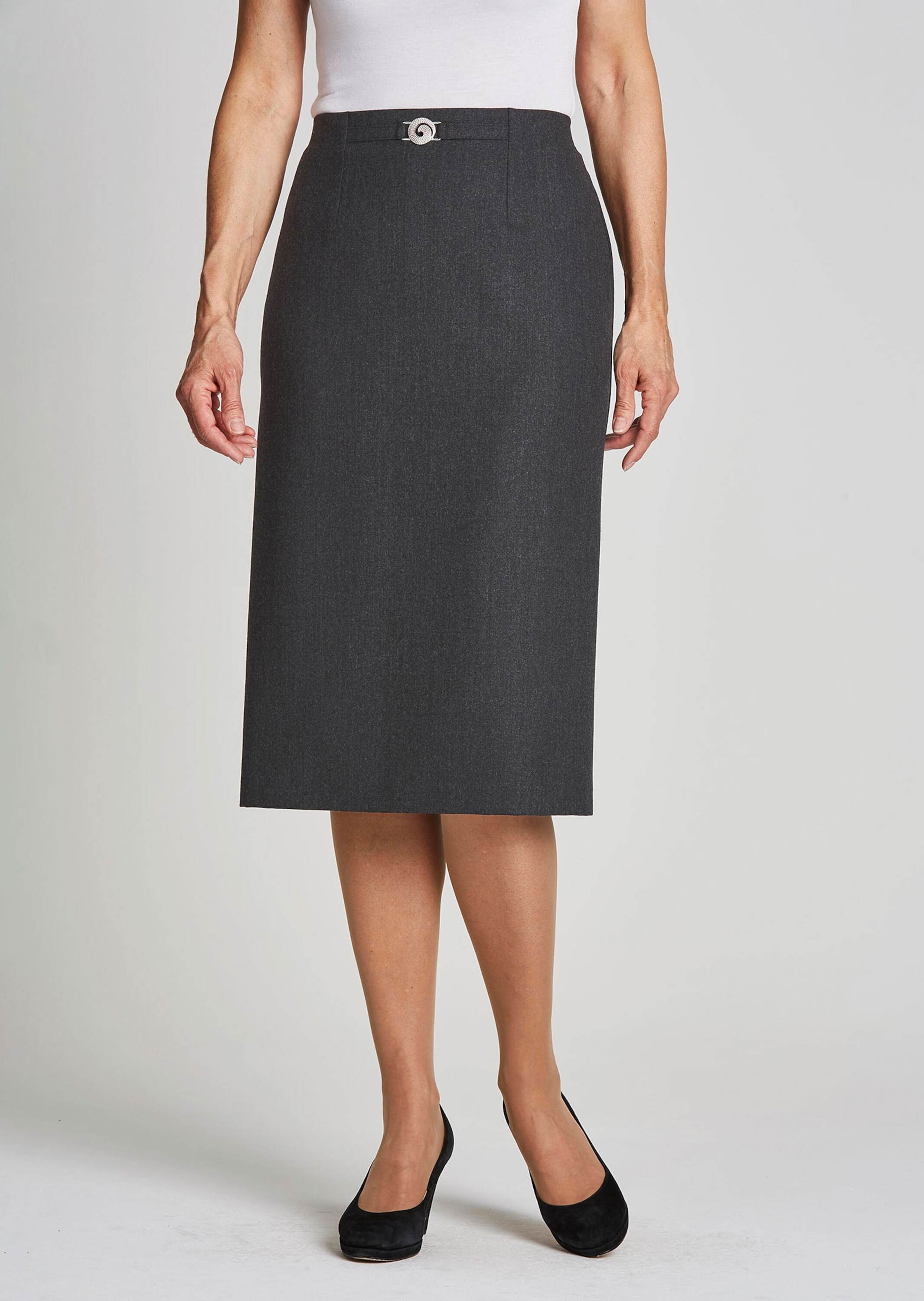 GOLDNER Midirock "Klassischer Schurwoll-Schlupfrock" Ohne günstig online kaufen