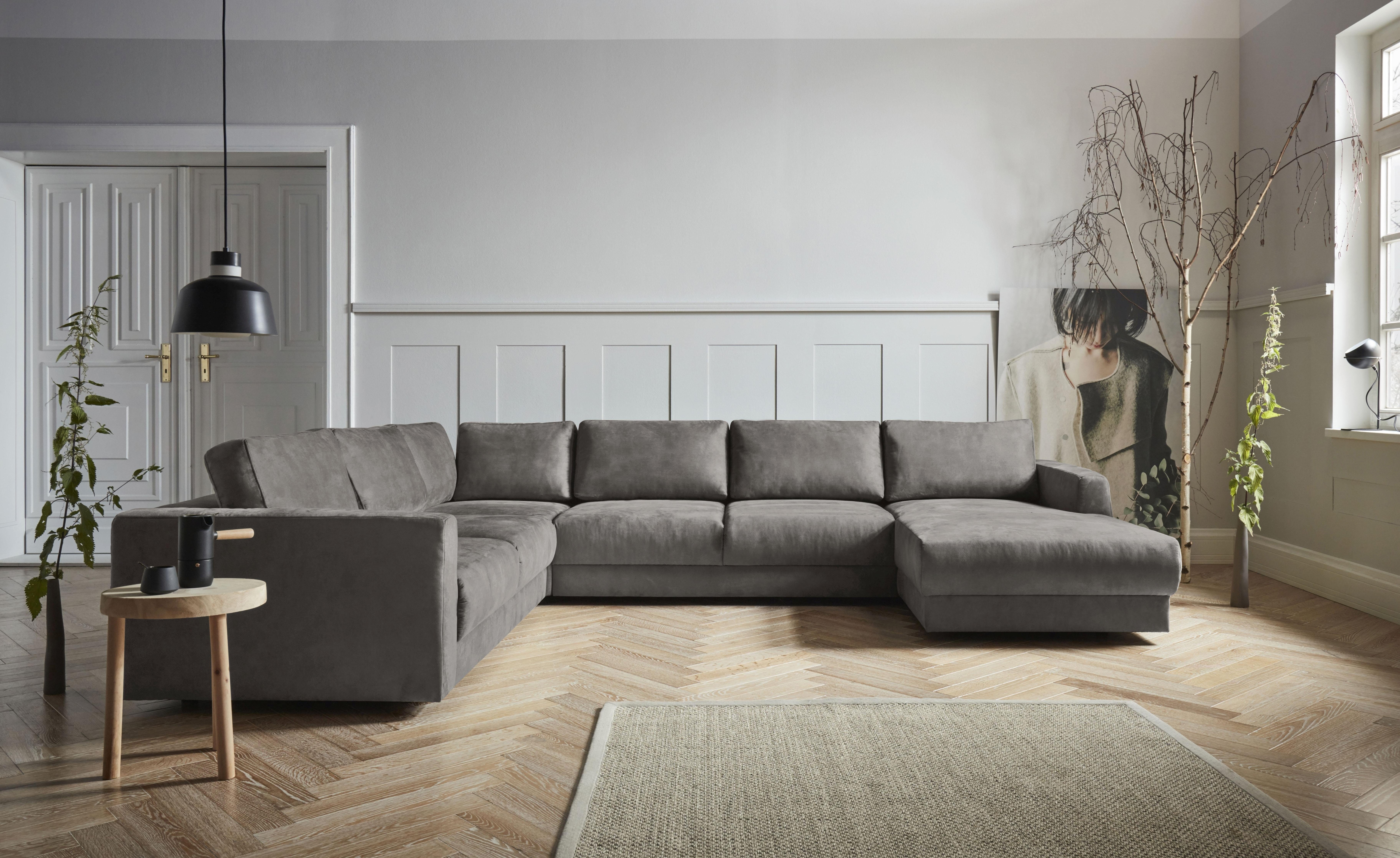 OTTO home Wohnlandschaft "Hobro U-Form" in 3 Bezugsqualitäten in vielen Farben