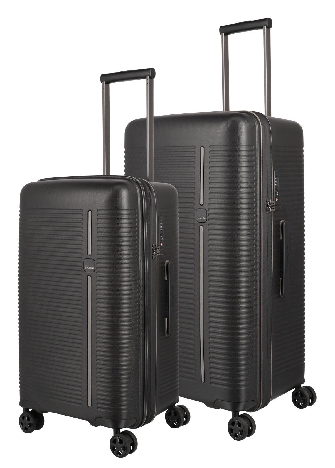 travelite Trolleyset "ROOMER Trunk 2-teilig" Volumenerweiterung – ideal für Hand- und Aufgabegepäck