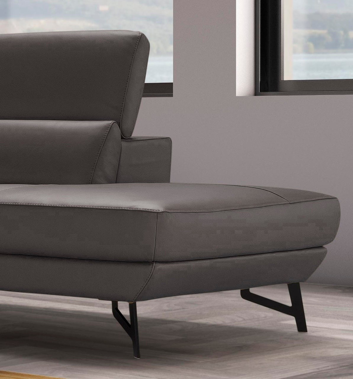Egoitaliano Ottomane »Narcisa, Designsofa«, mit verstellbarer Kopfstütze, Solitärmöbel als Blickfang