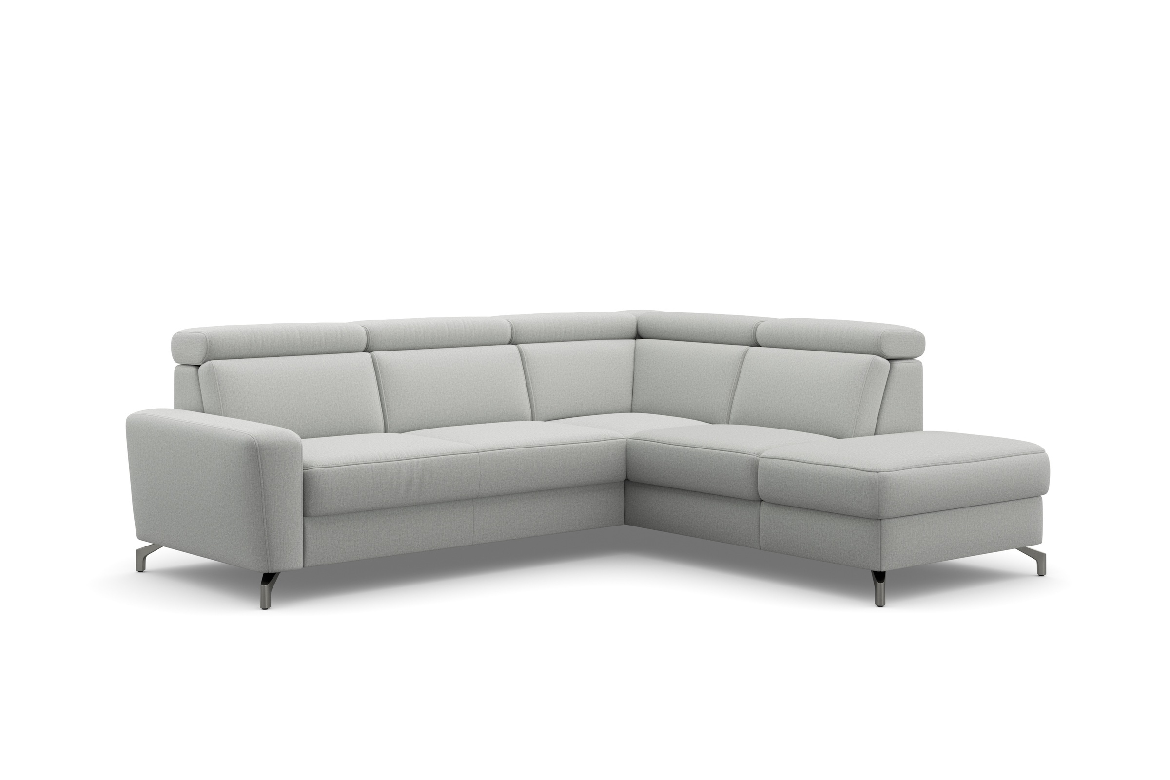 sit&more Ecksofa »Scarlett L-Form«, inklusive Kopfteilverstellung, wahlweise mit Bettfunktion, Bettkasten
