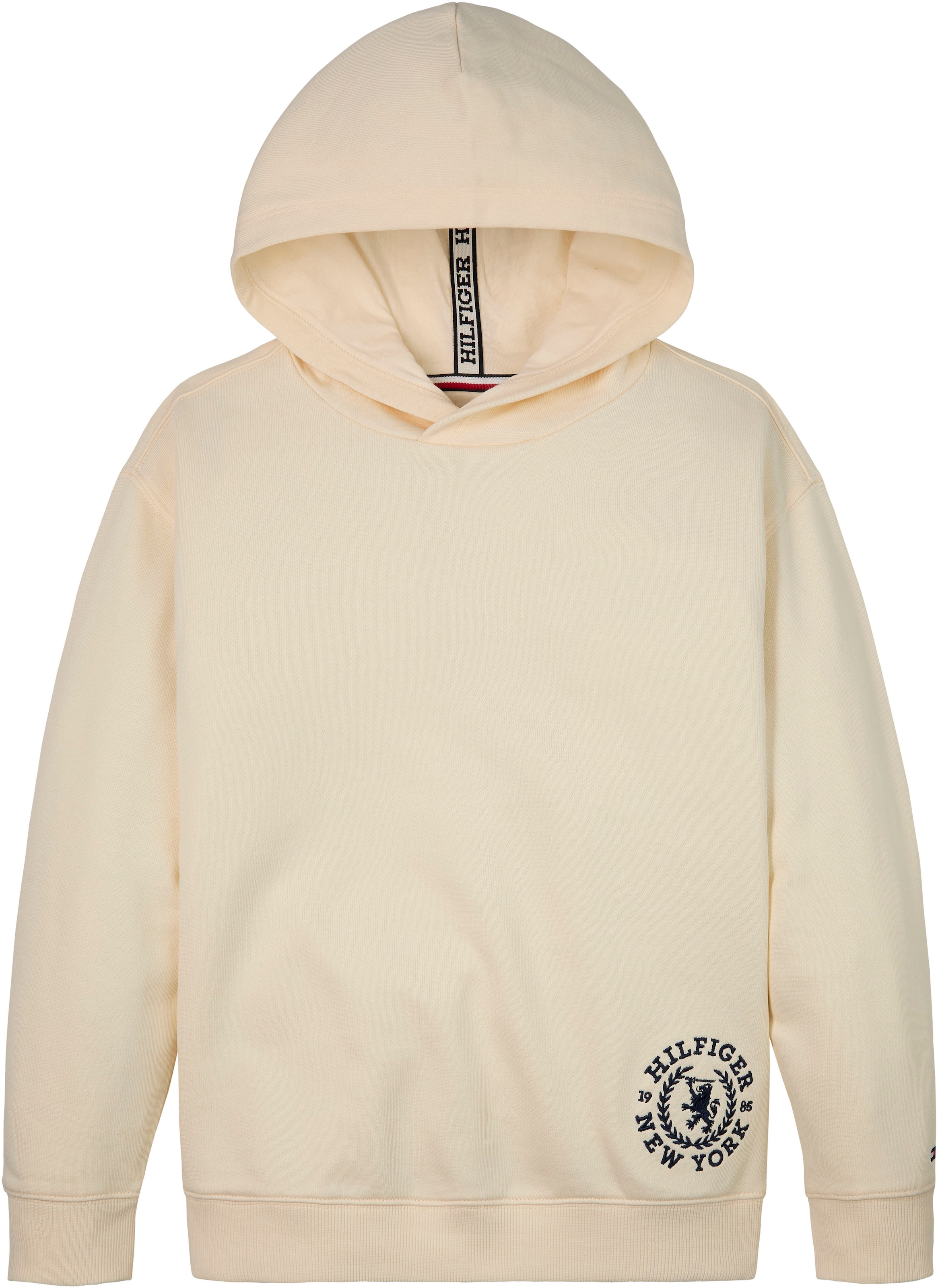 Tommy Hilfiger Kapuzensweatshirt »CREST LOGO HOODIE«, mit leicht  überschnittenen Schultern online kaufen | BAUR