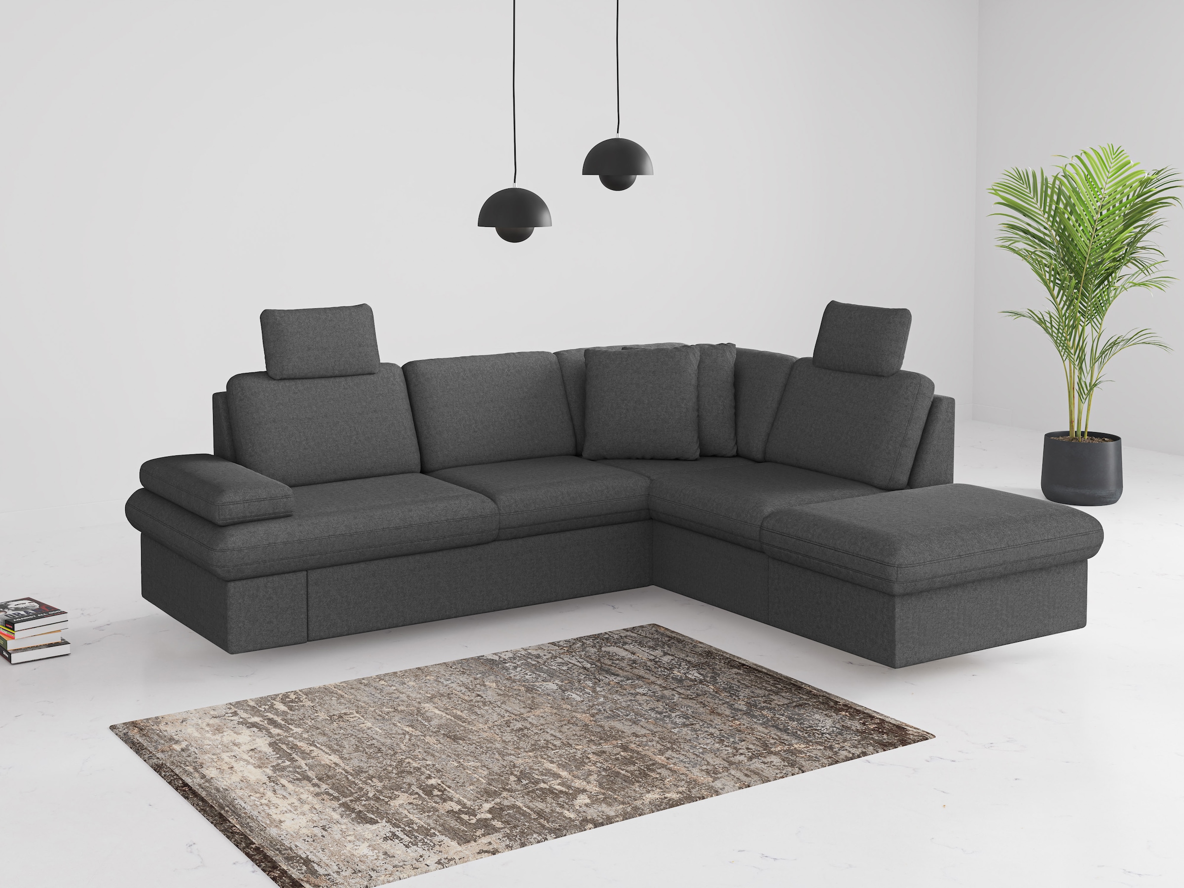 sit&more Ecksofa "Moreno", mit Armteilverstellung,wahlweise mit Bettfunktio günstig online kaufen