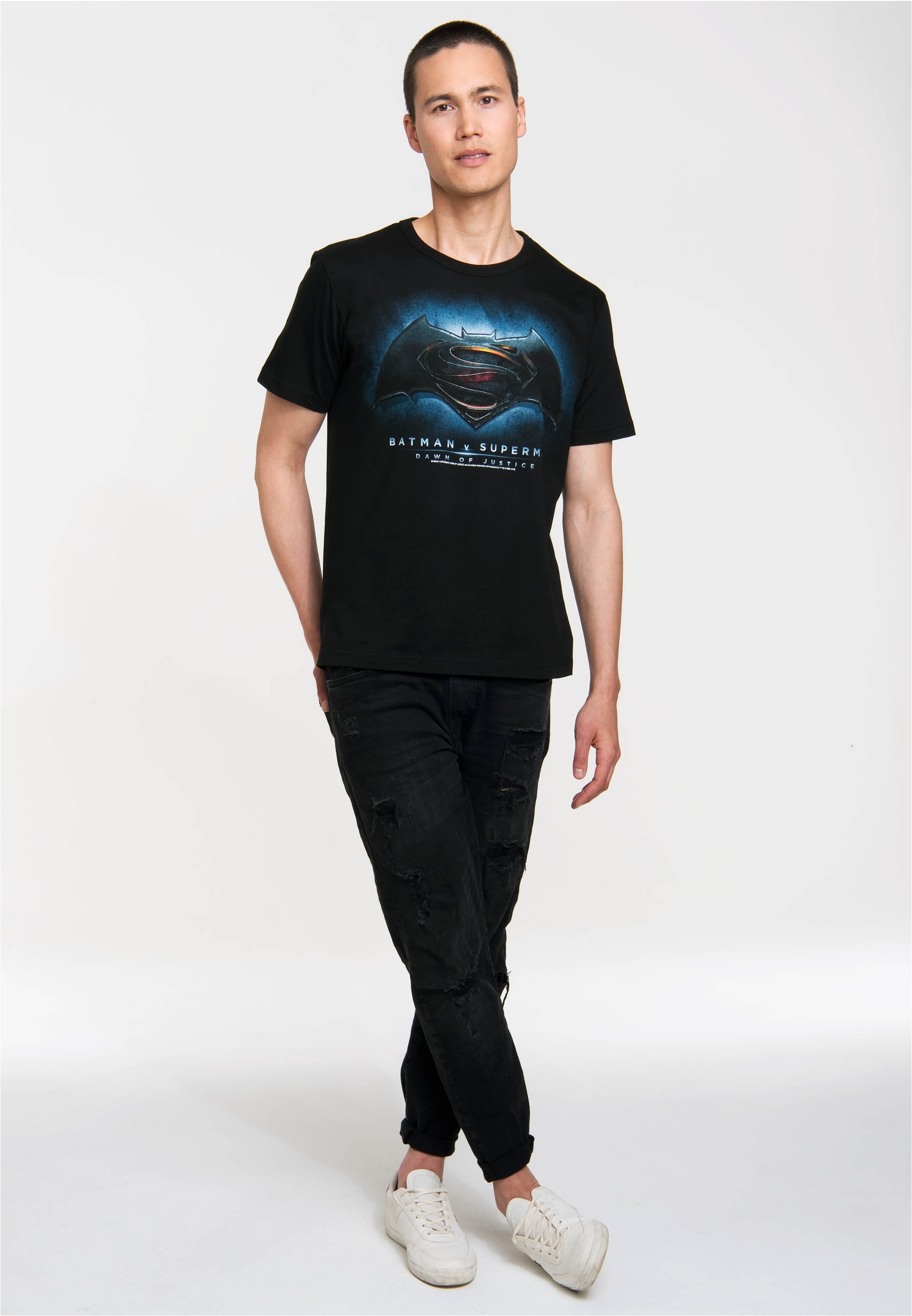 LOGOSHIRT T-Shirt »Batman v Superman - Dawn of Justice«, mit coolem Frontdruck