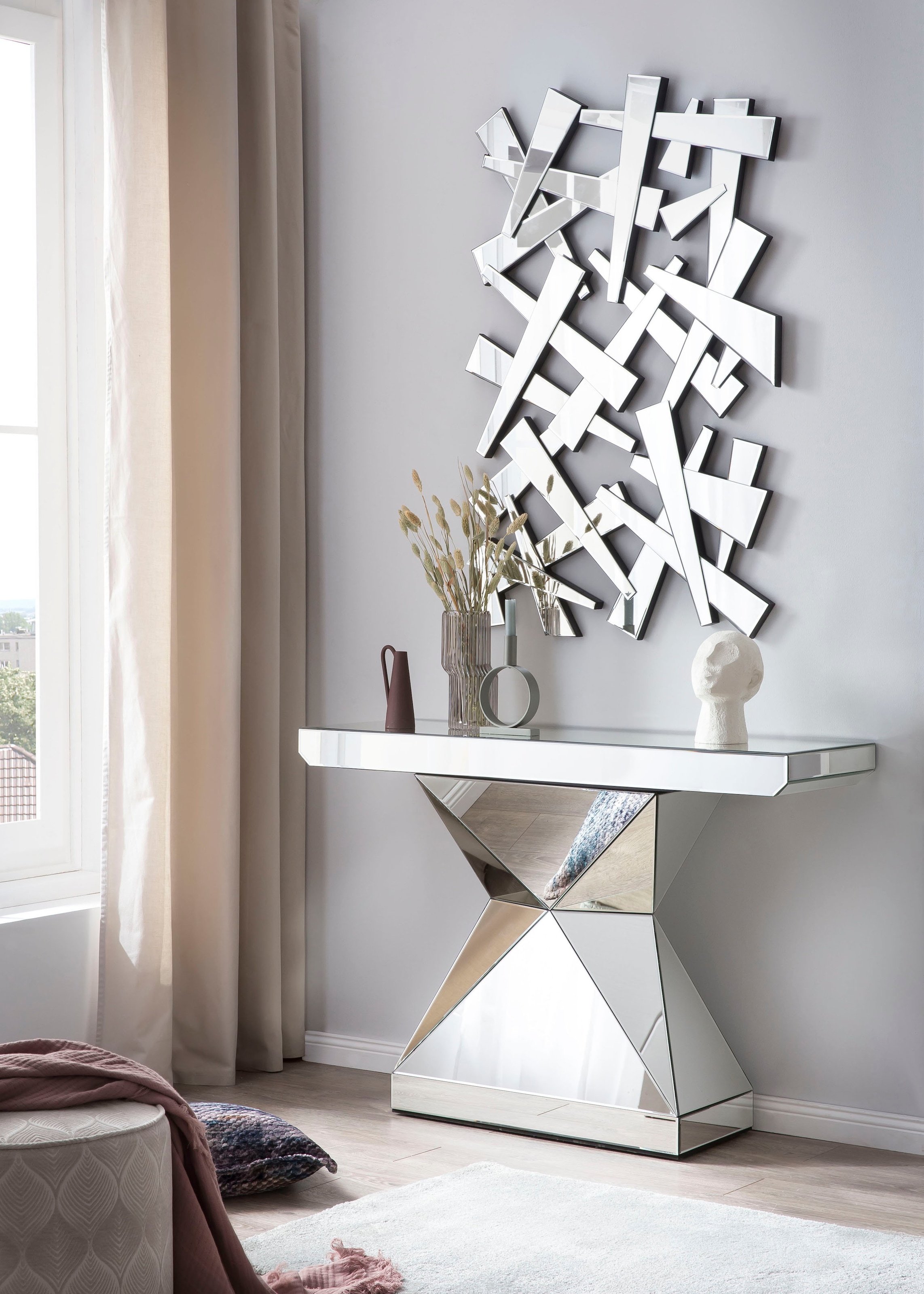 SalesFever Konsolentisch "Designer Konsole" verspiegelt, in edler Form und günstig online kaufen