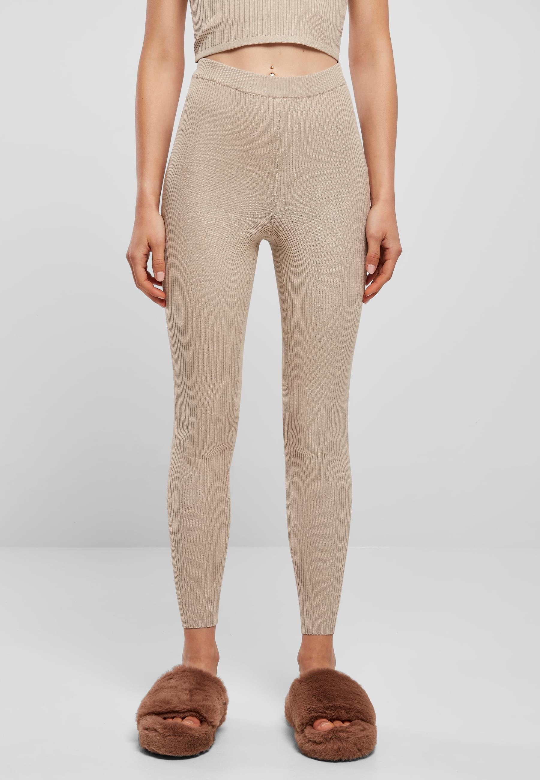 URBAN CLASSICS Leggings »Urban Classics Damen Ladies Rib Knit Leggings«, (1 tlg.)