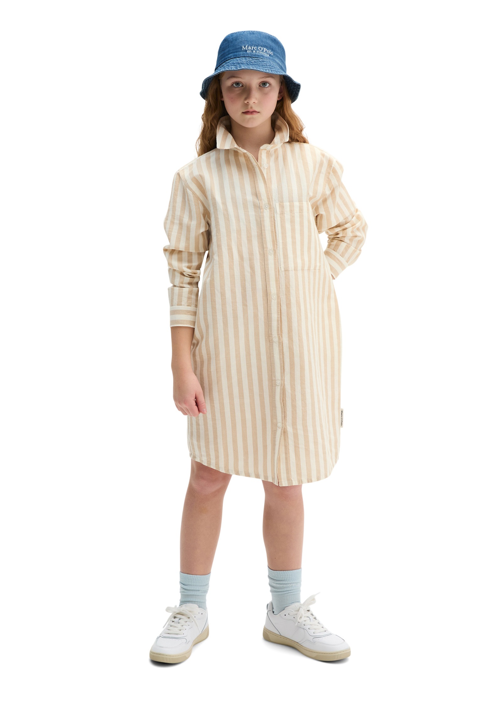 Marc O'Polo Sweatkleid »aus Leinen und Bio-Baumwolle«