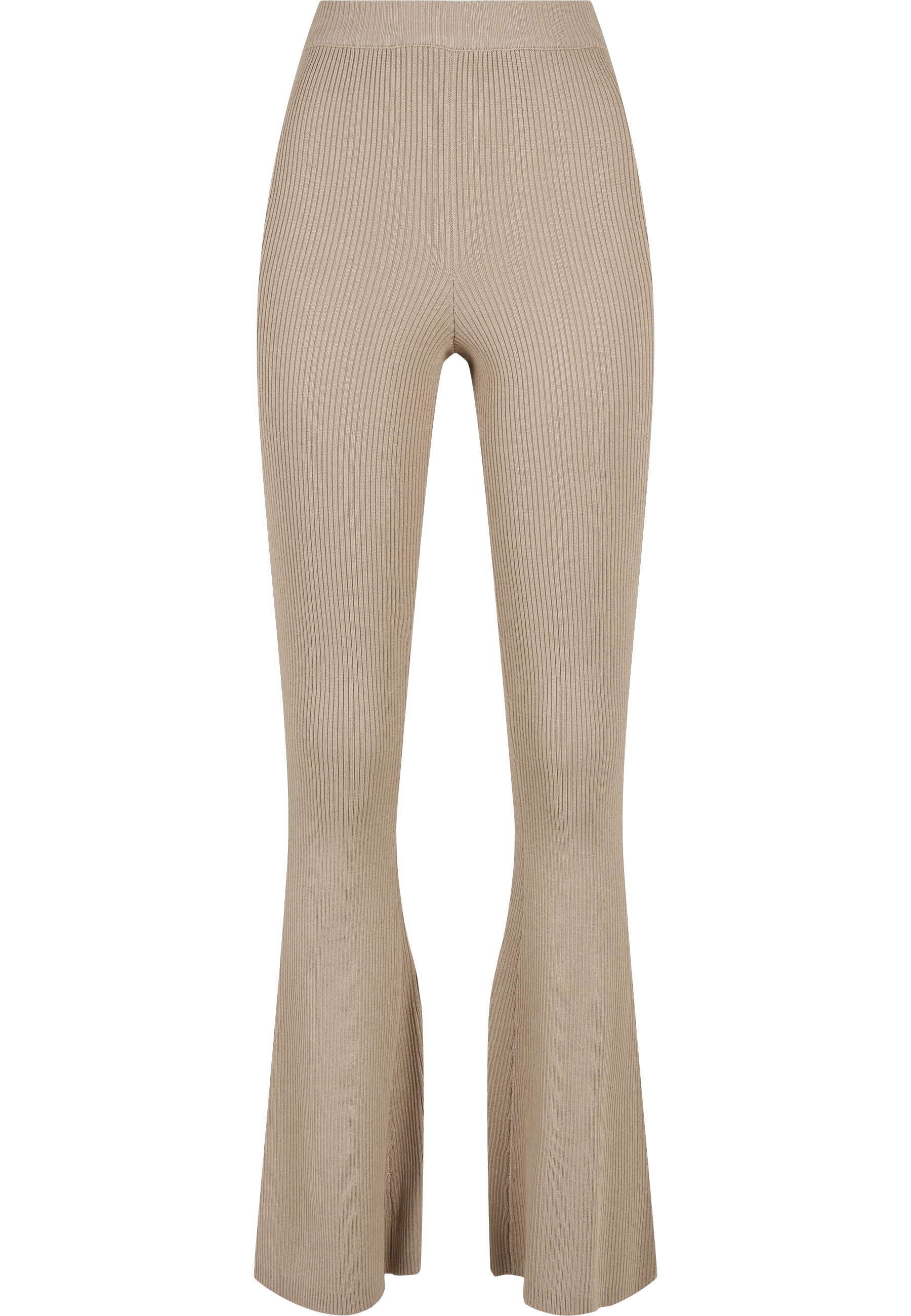 URBAN CLASSICS Leggings »Urban Classics Damen Ladies Rib Knit Bootcut Leggings«