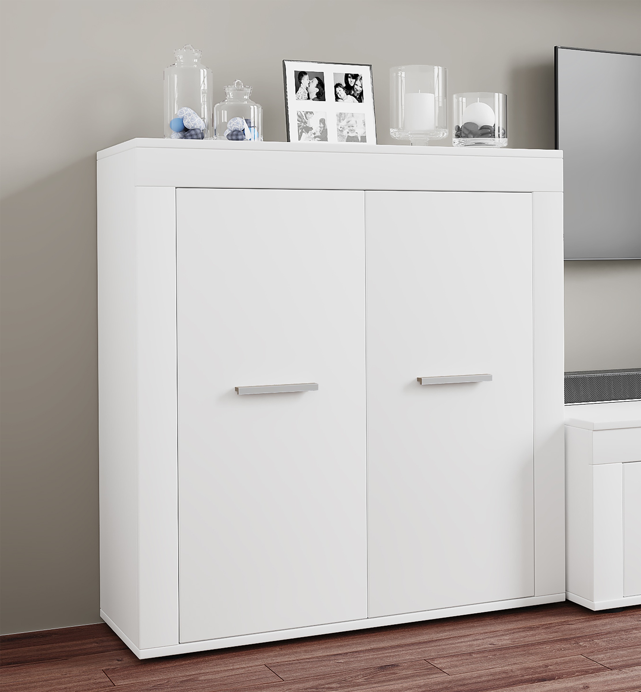 VCM Kommode »Holz Kommode Sideboard Anrichte Usilo 2 Drehtüren«