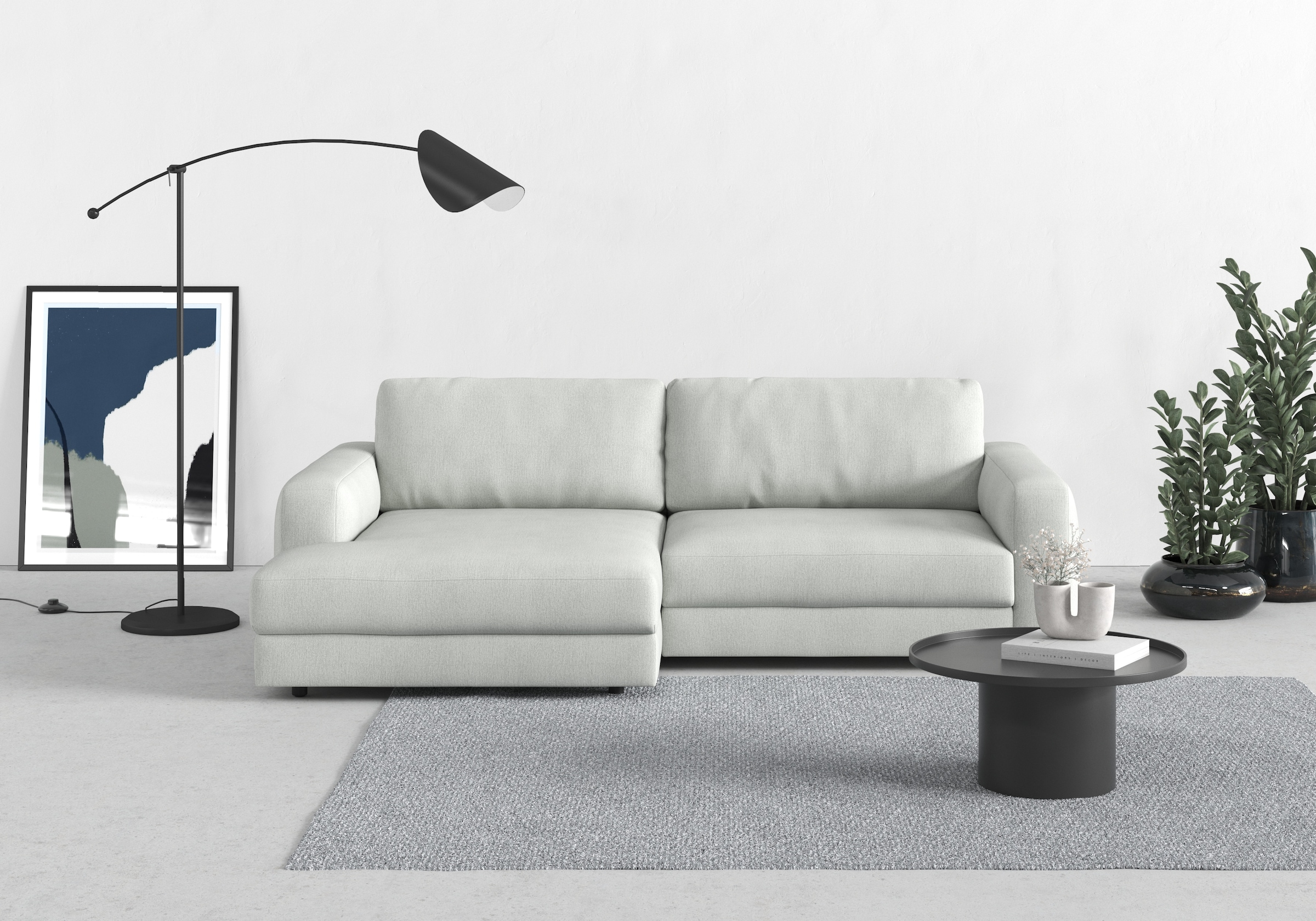 TRENDMANUFAKTUR Ecksofa "Bourbon" mit extra hohem Sitzkomfort, auch in Cord günstig online kaufen