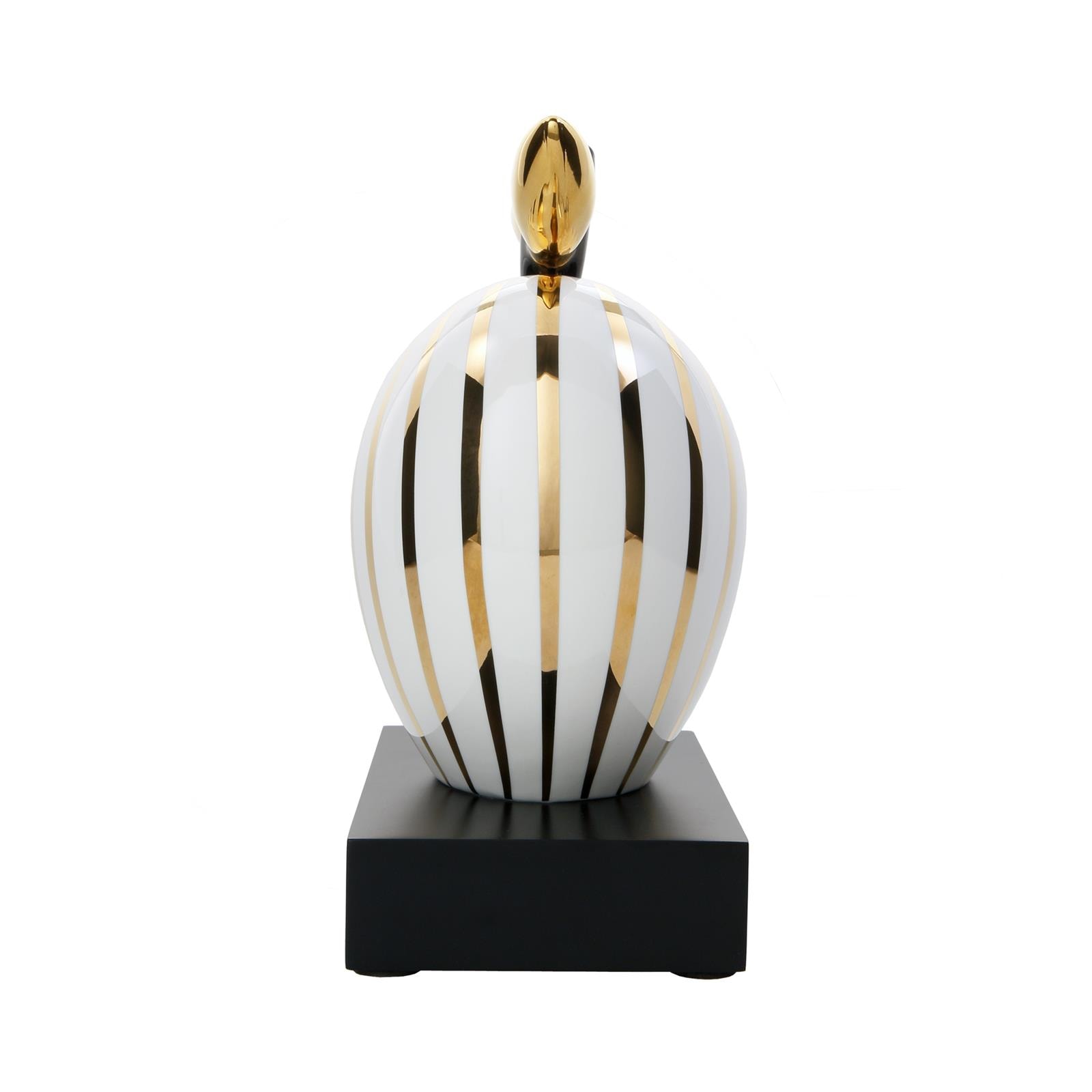 Goebel Dekofigur »Deko-Objekt Apfel "Golden Sunlight" Studio 8 Art & Apple 28 cm weiß-gold« Abwischbar