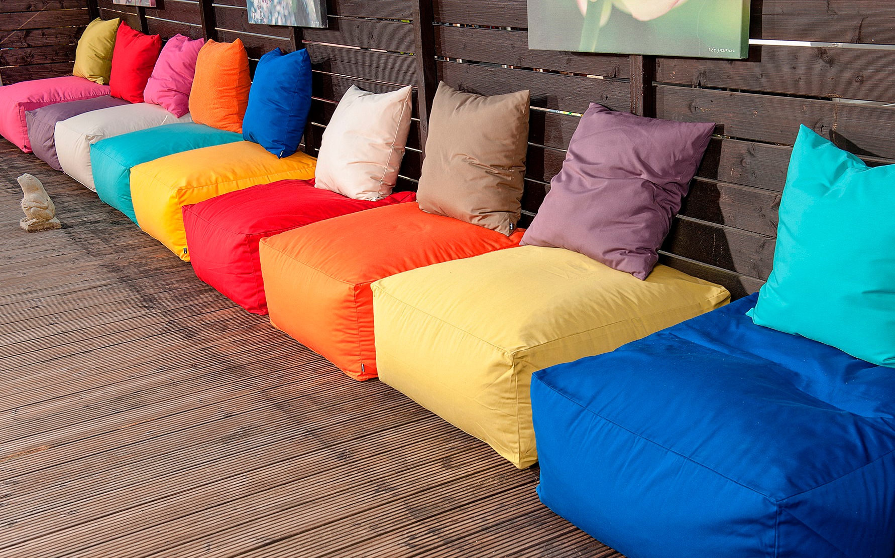 H.O.C.K. Dekokissen »Classic Uni«, Outdoor geeignet, Kissenhülle mit Füllung, 1 Stück