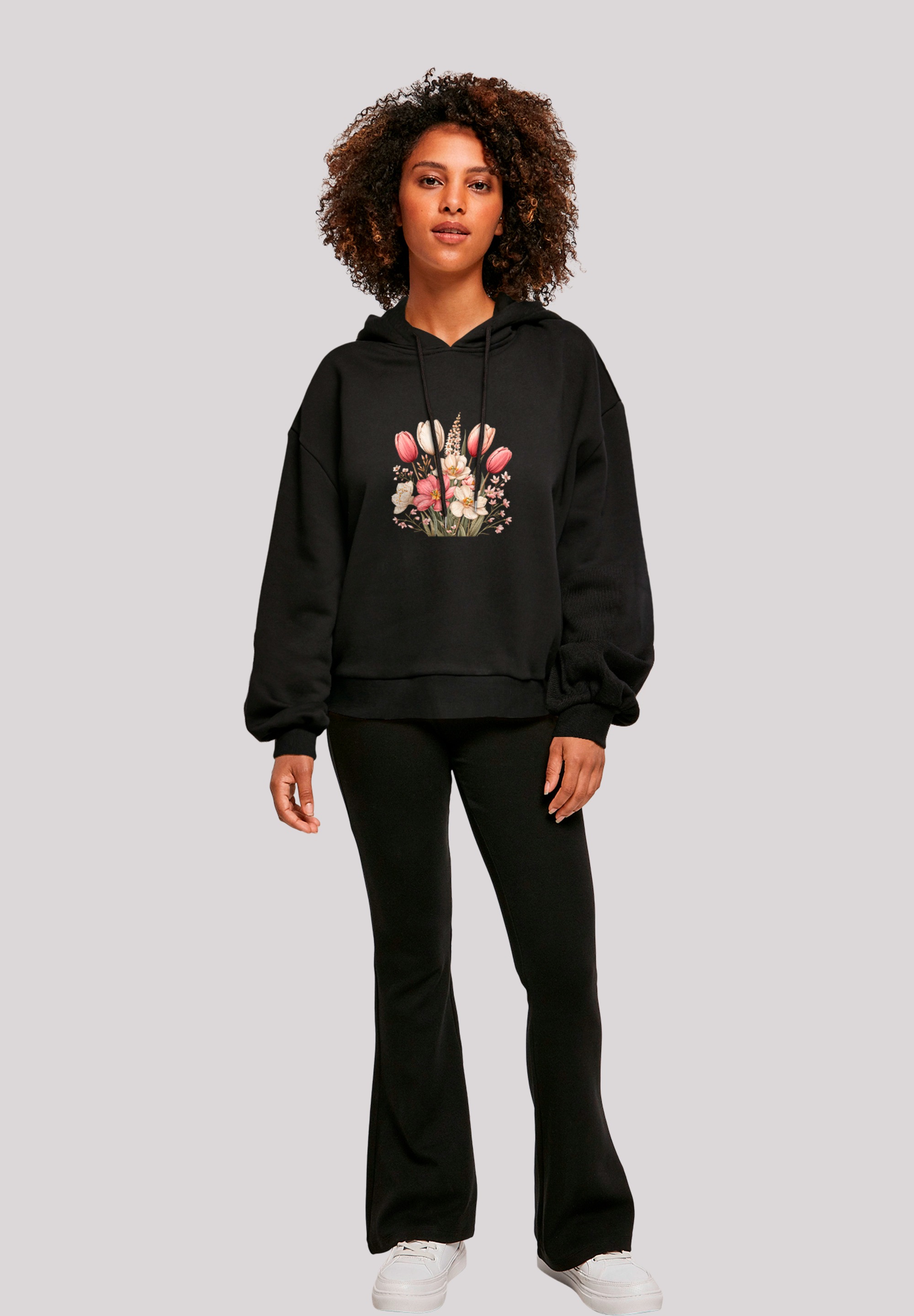F4NT4STIC Sweatshirt »Rosa weißer Frühlingsblumenstrauß«, Premium Qualität