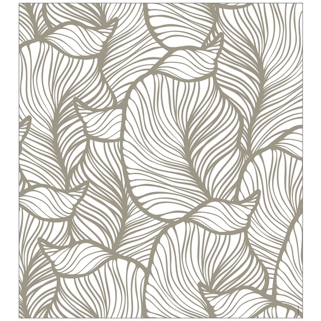 MySpotti Fensterfolie »Look Leaves beige«, halbtransparent, glattstatisch  haftend, 90 x 100 cm, statisch haftend kaufen | BAUR