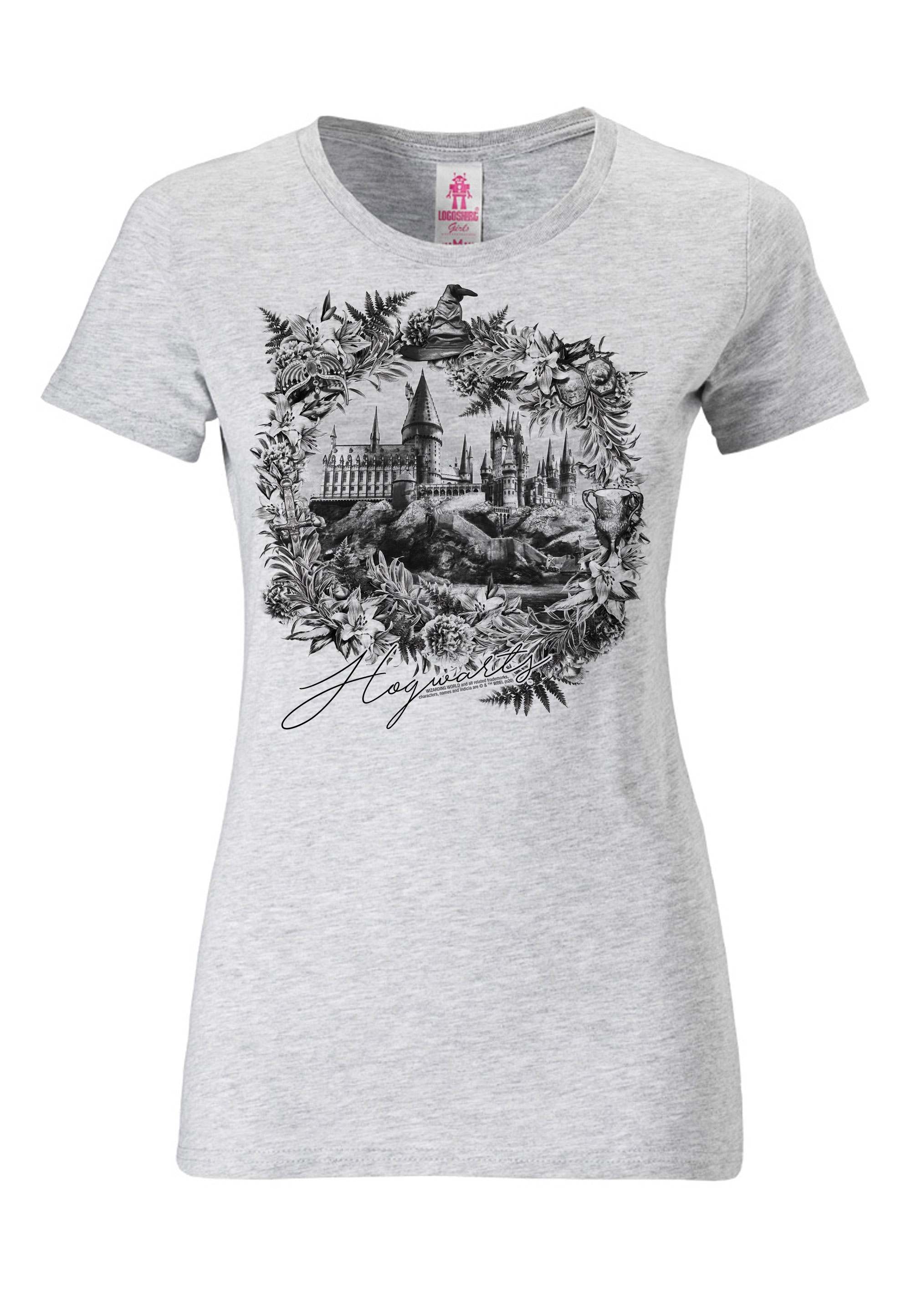 Black Friday LOGOSHIRT T-Shirt »Harry Potter - Hogwarts Schloss«, mit  tollem Hogwarts-Print | BAUR