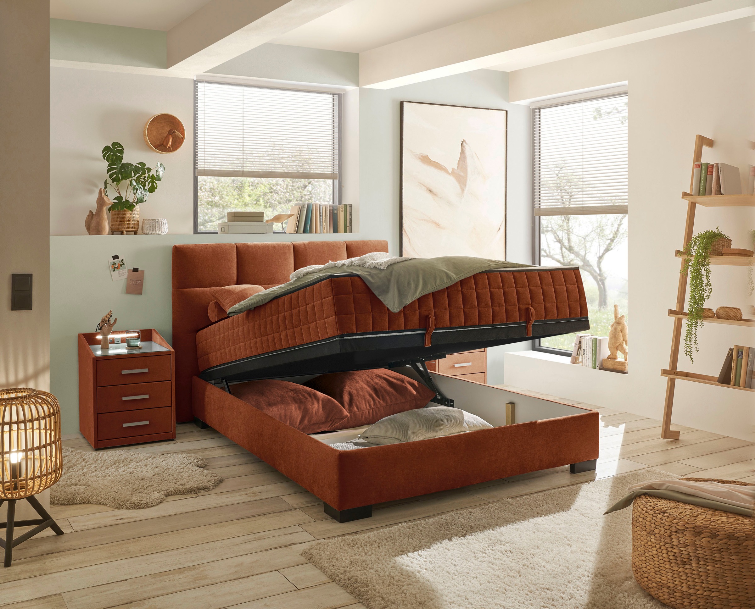 ED EXCITING DESIGN Boxbett »Nagol«, mit Bettkasten, mit Wendematratze, erhältlich in verschiedenen Breiten