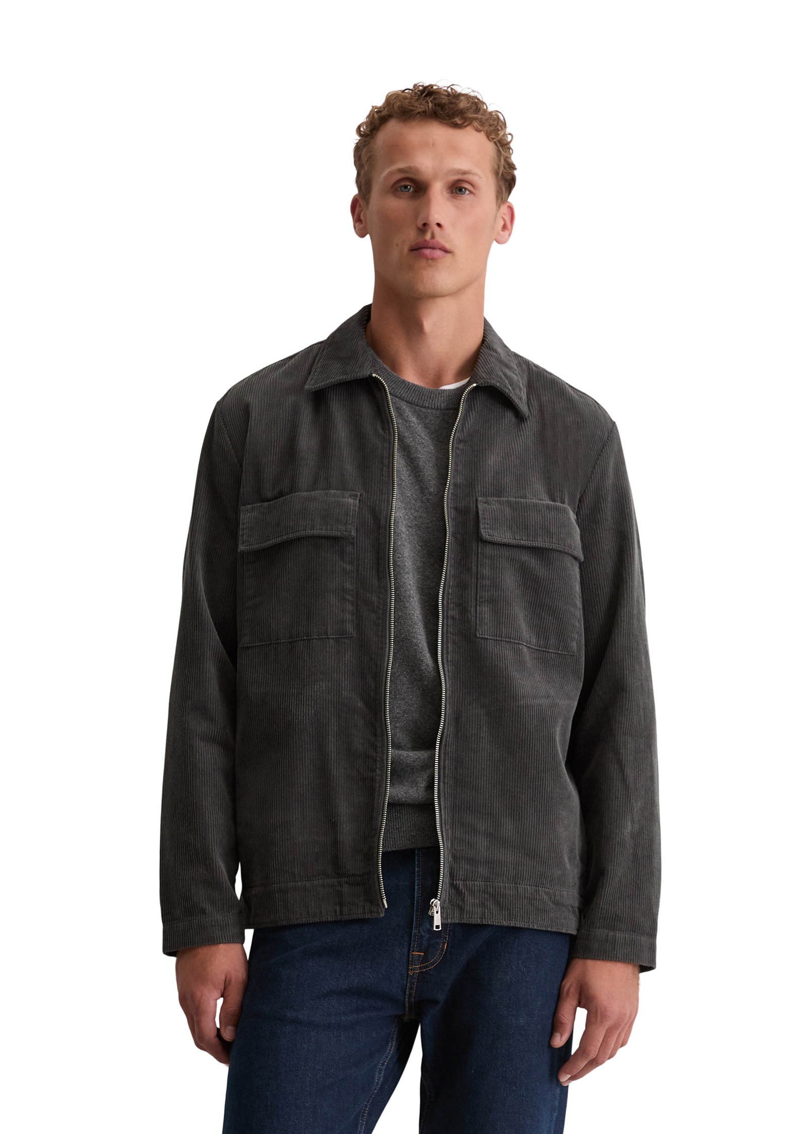 Marc OPolo Hemdjacke, Reißverschluss, Brusttaschen, Lockerer Fit günstig online kaufen