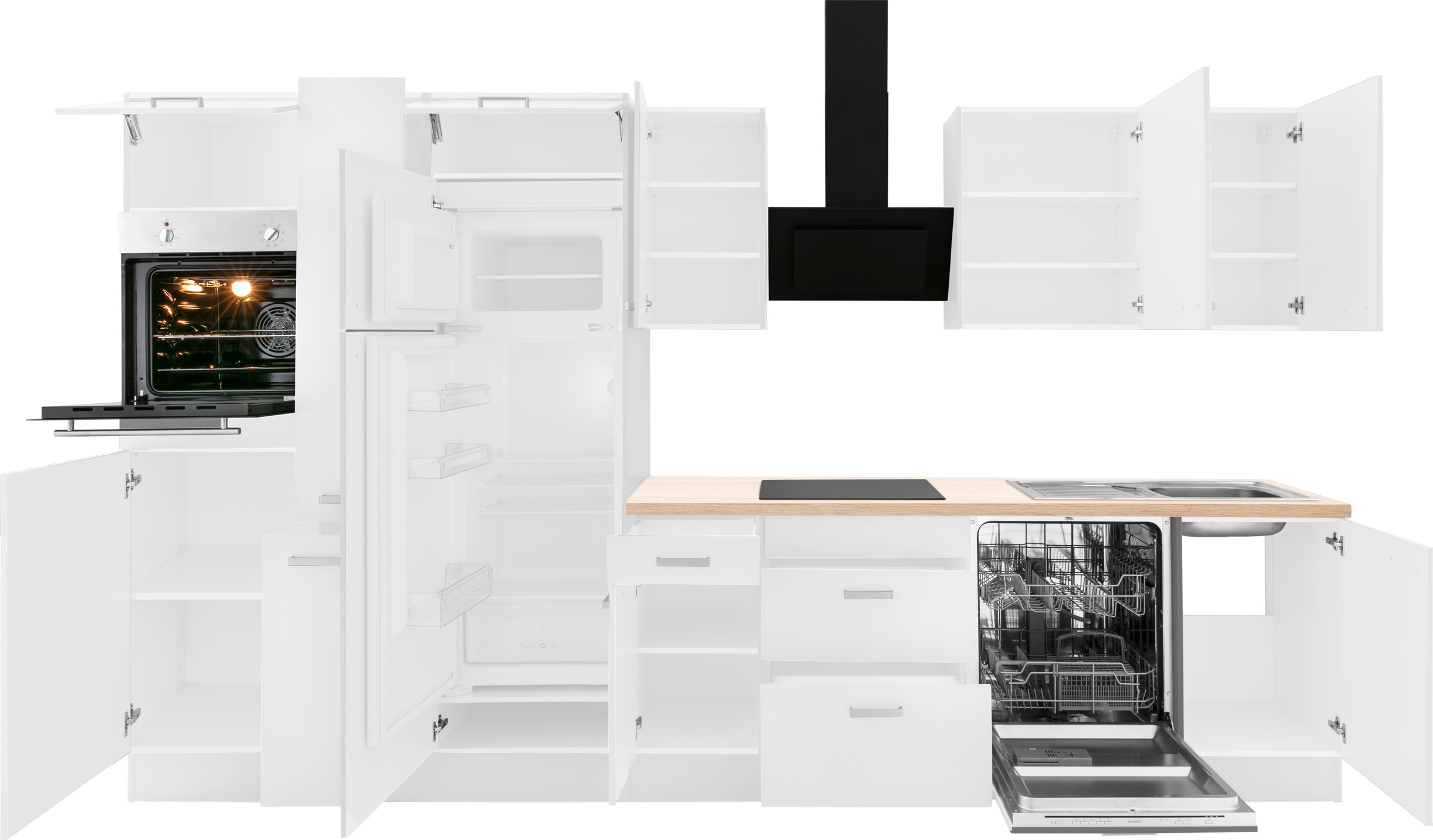 OPTIFIT Küchenzeile »Parma«, mit E-Geräten, Breite 360 cm