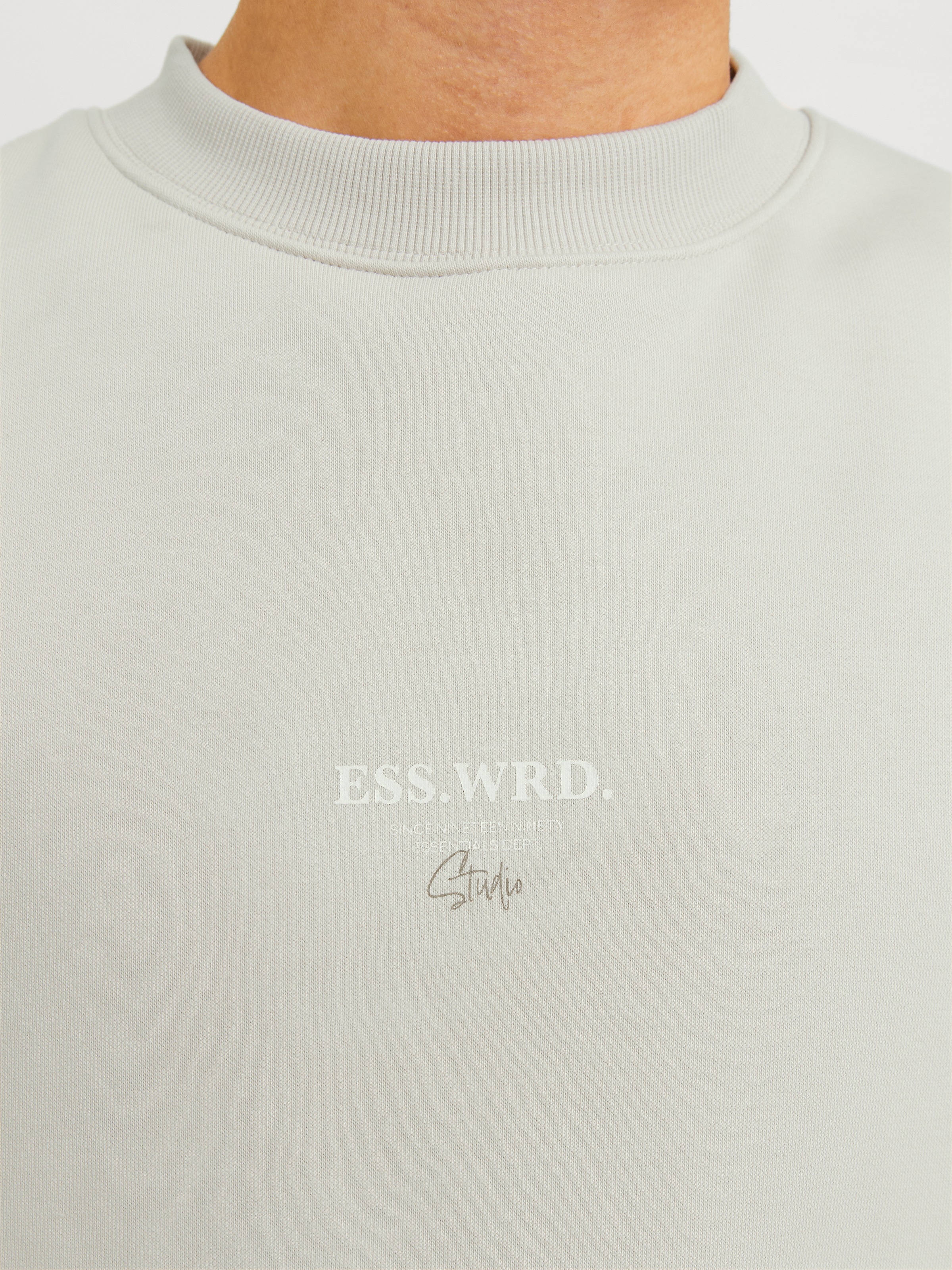 Jack & Jones Sweatshirt »JJEURBAN EDGE STUDIO SWEAT CREW NOOS«, mit Front und Back Print