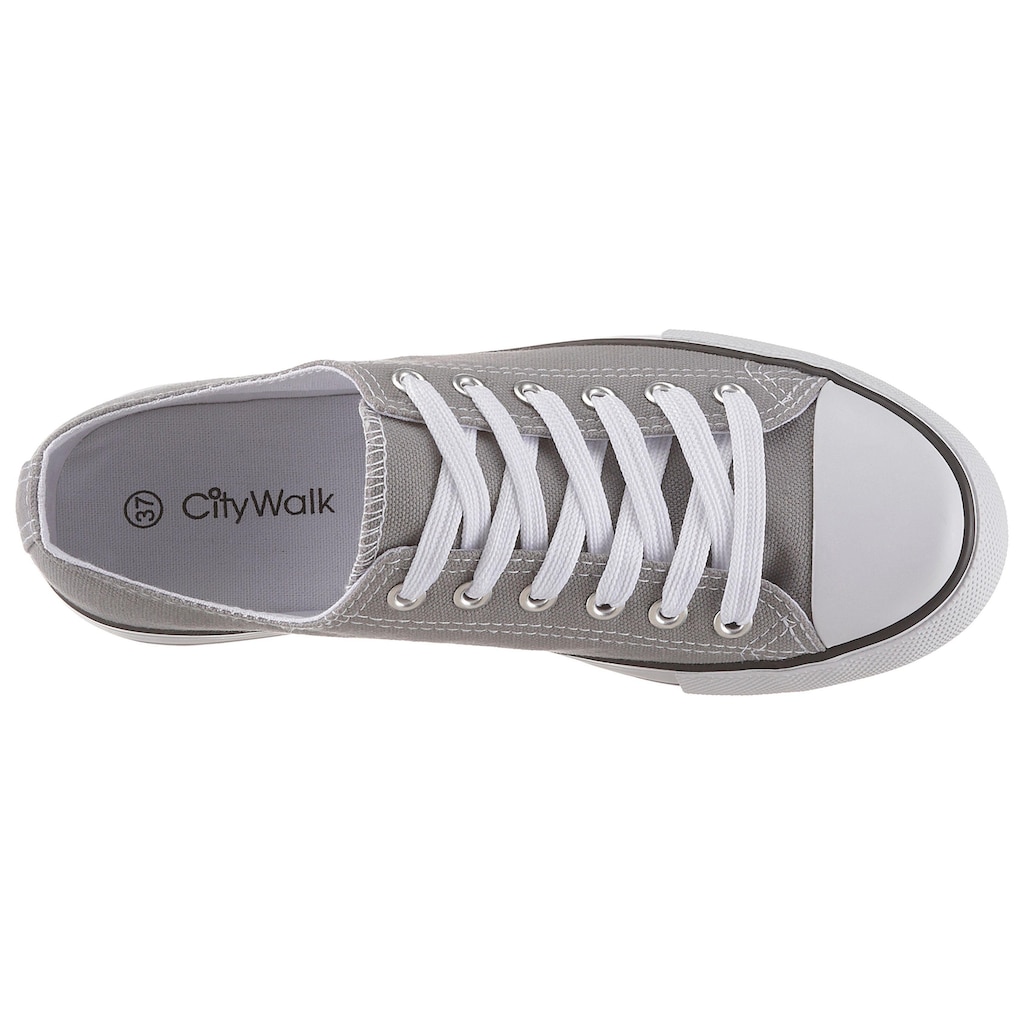 CITY WALK Sneaker, im Basic-Look, Freizeitschuh, Halbschuh, Schnürschuh