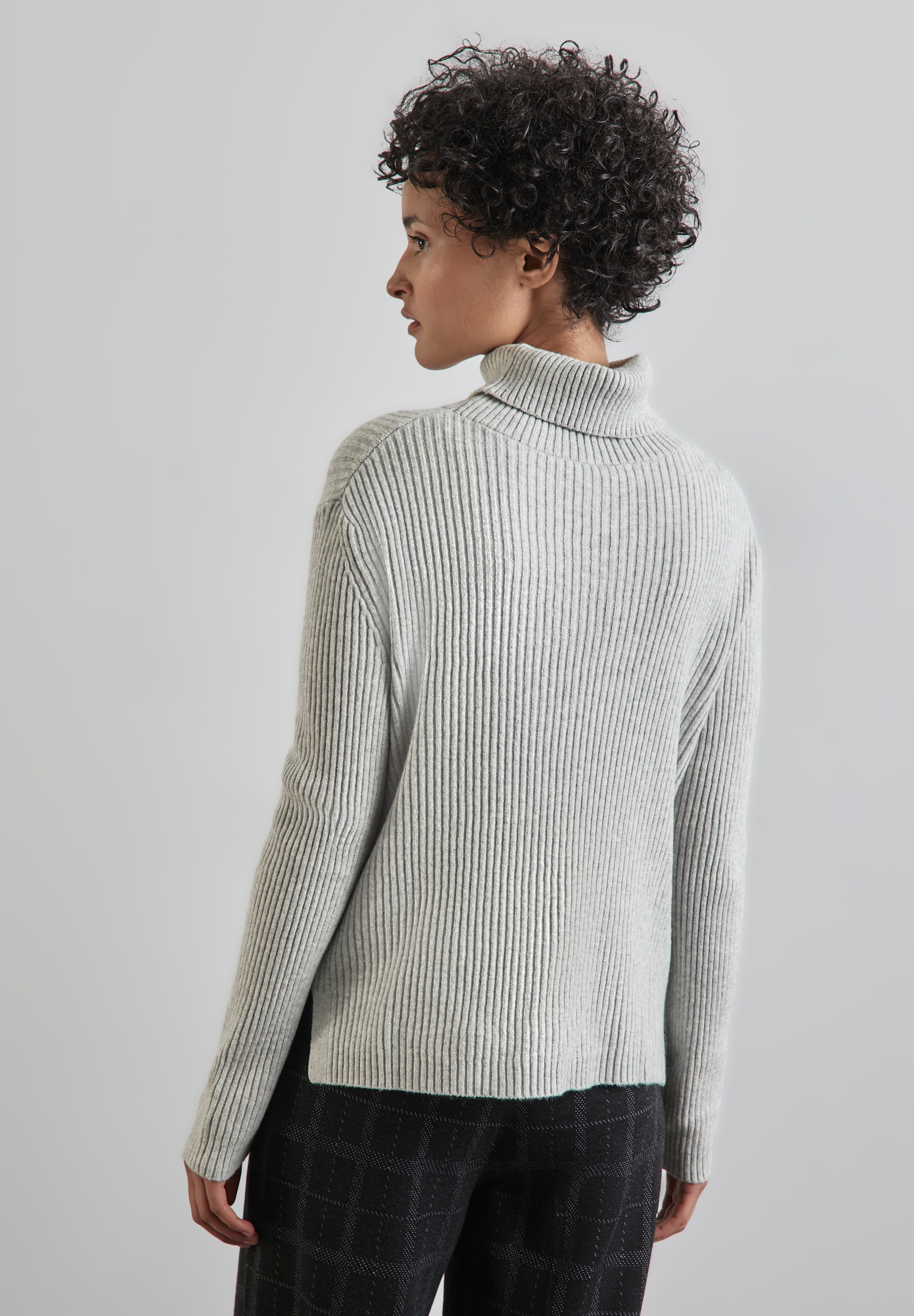STREET ONE Strickpullover, mit Stehkragen