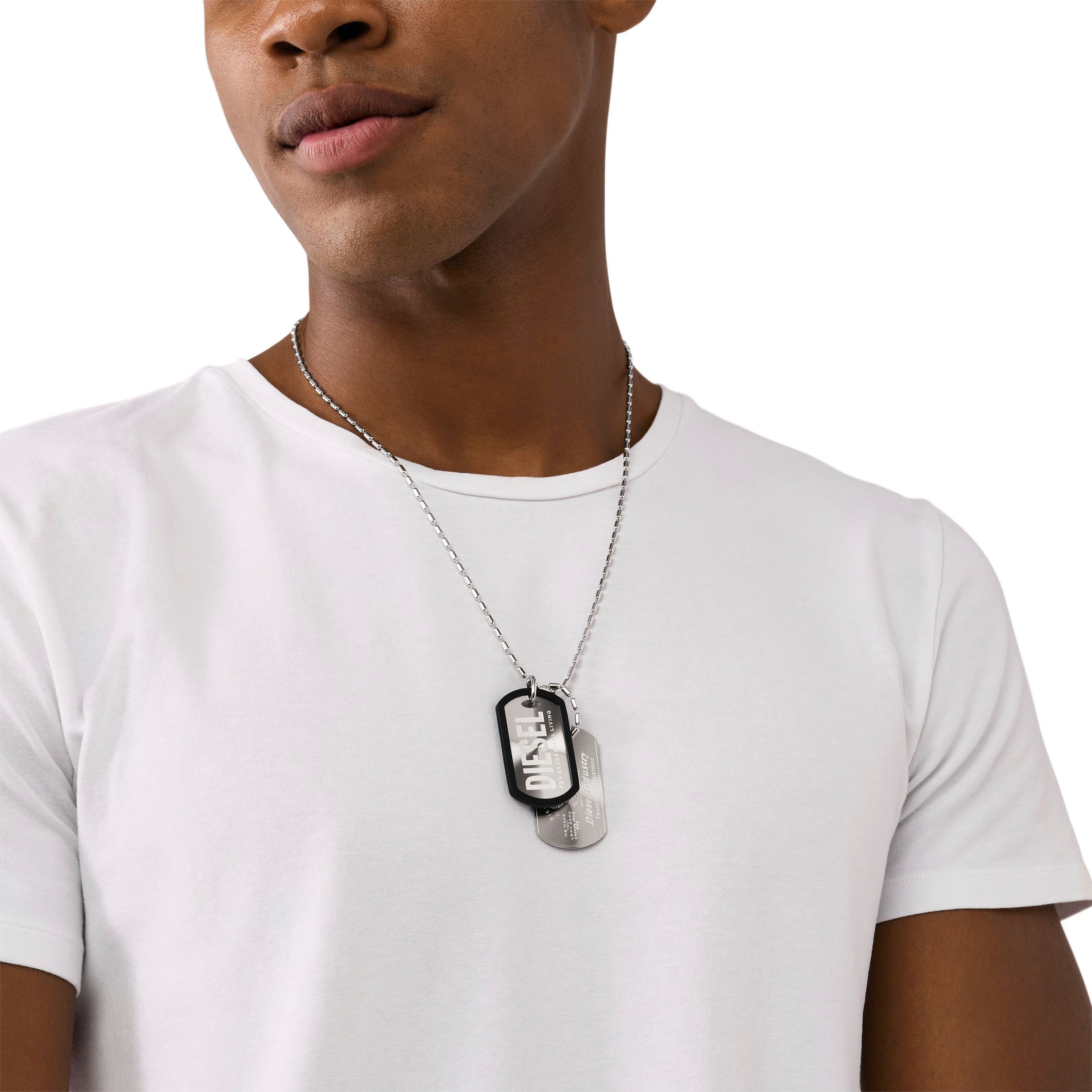 Diesel Kette mit Anhänger »Schmuck Geschenk Edelstahl Halskette FONT, DX1553040, DX1554001«