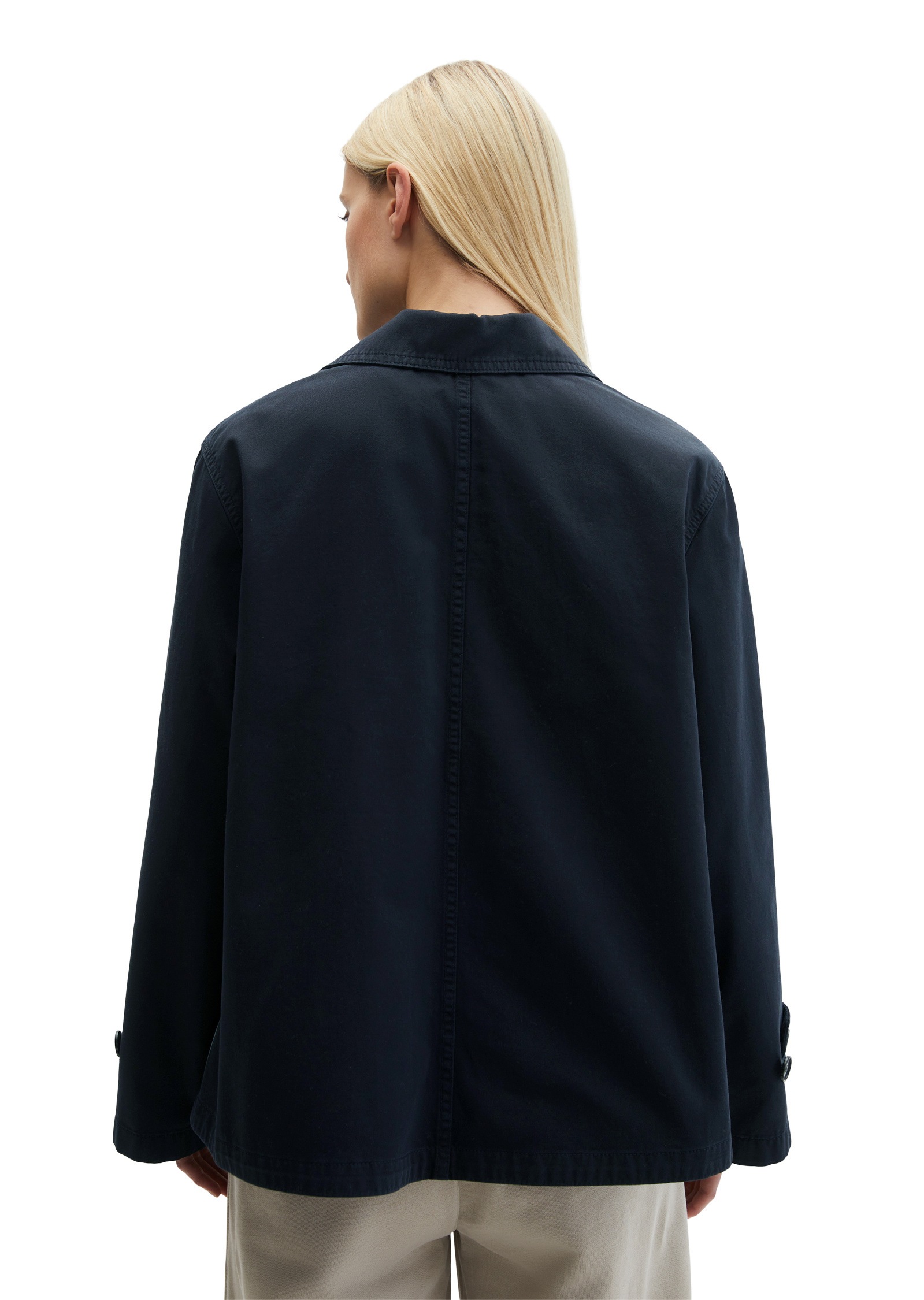 Thumbnail - Marc OPolo Outdoorjacke "aus Organic Cotton-Twill" ohne Kapuze