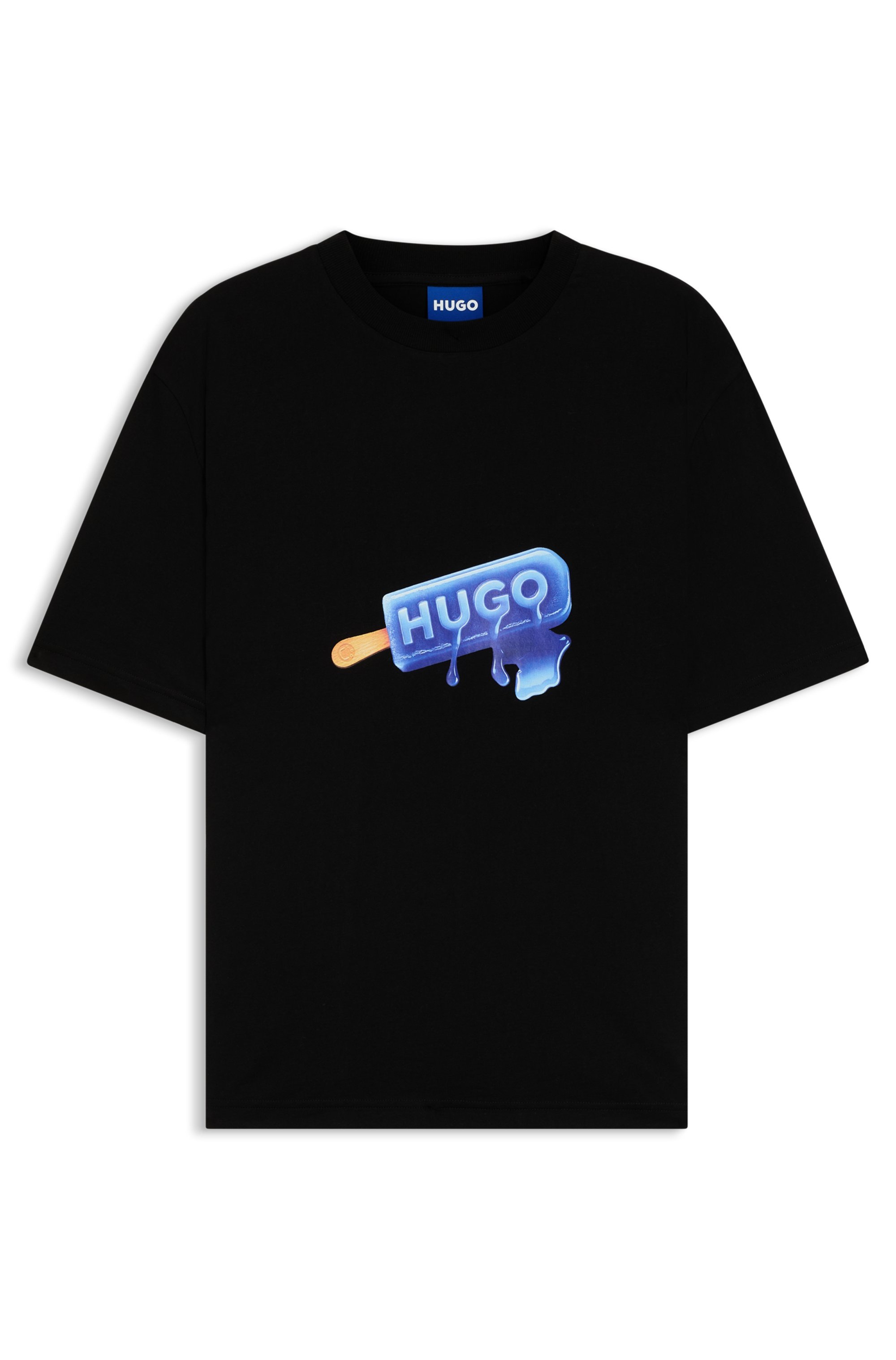 Hugo Noglasy T-Shirt Blue Black M 3
