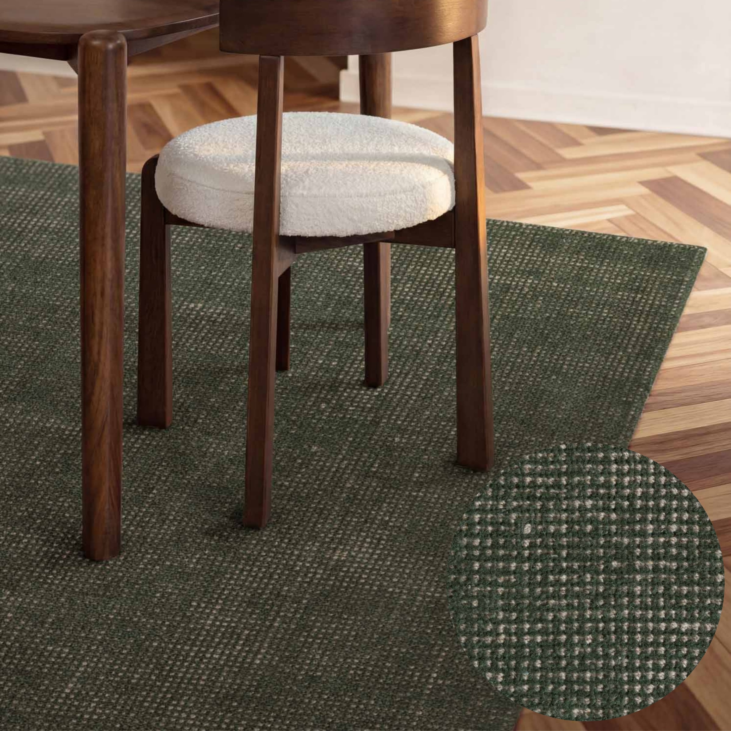 Ted Baker Wollteppich "Croom, auch in rund" rechteckig 10 mm Höhe Wolle, Natur, Handgewebt, Wohnzimmer, Schlafzimmer, Modern, Skandi