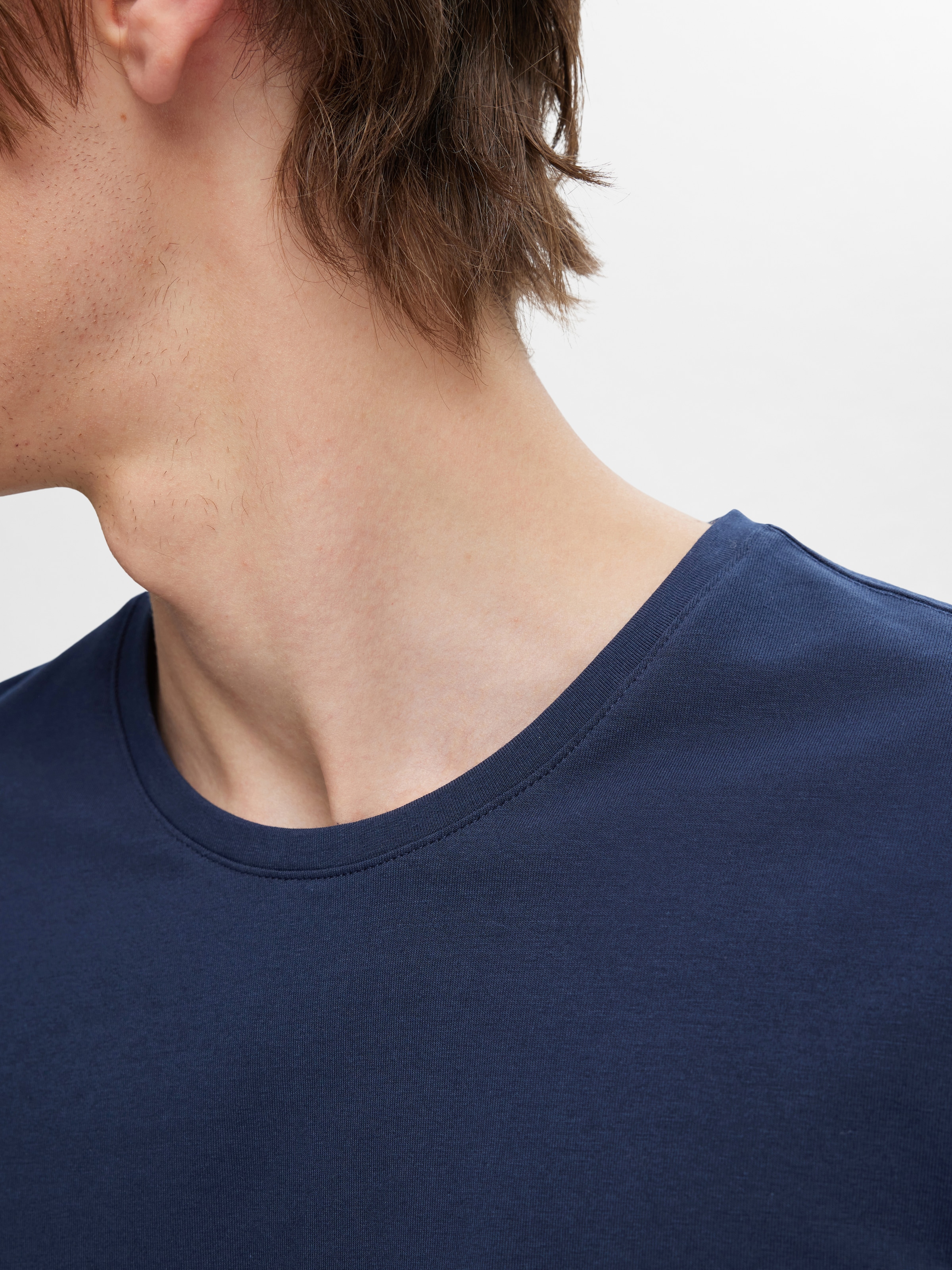 SELECTED T-Shirt »SLHROLAND SS O-NECK TEE 3-PACK NOOS«