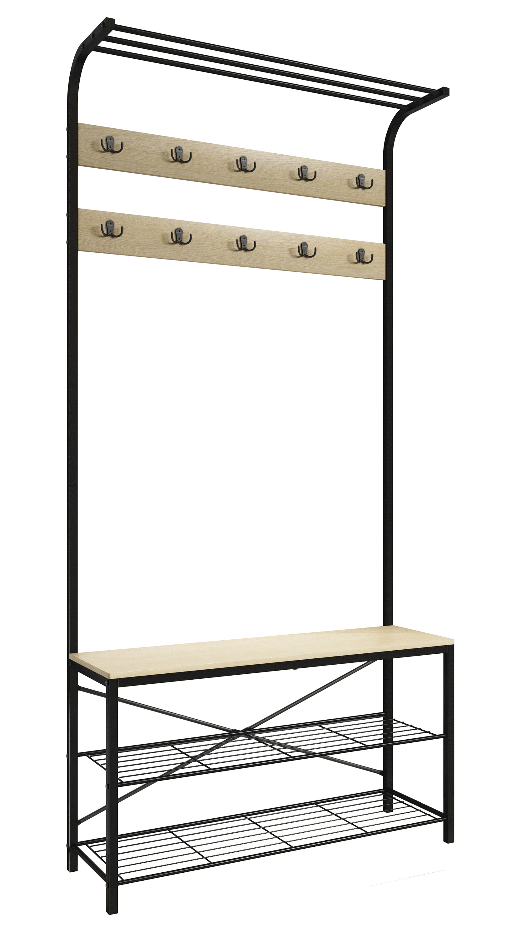 VCM Schuhregal "Metall Garderobe Kleiderständer Schuhregal Taliro" 1 Stk. tlg.