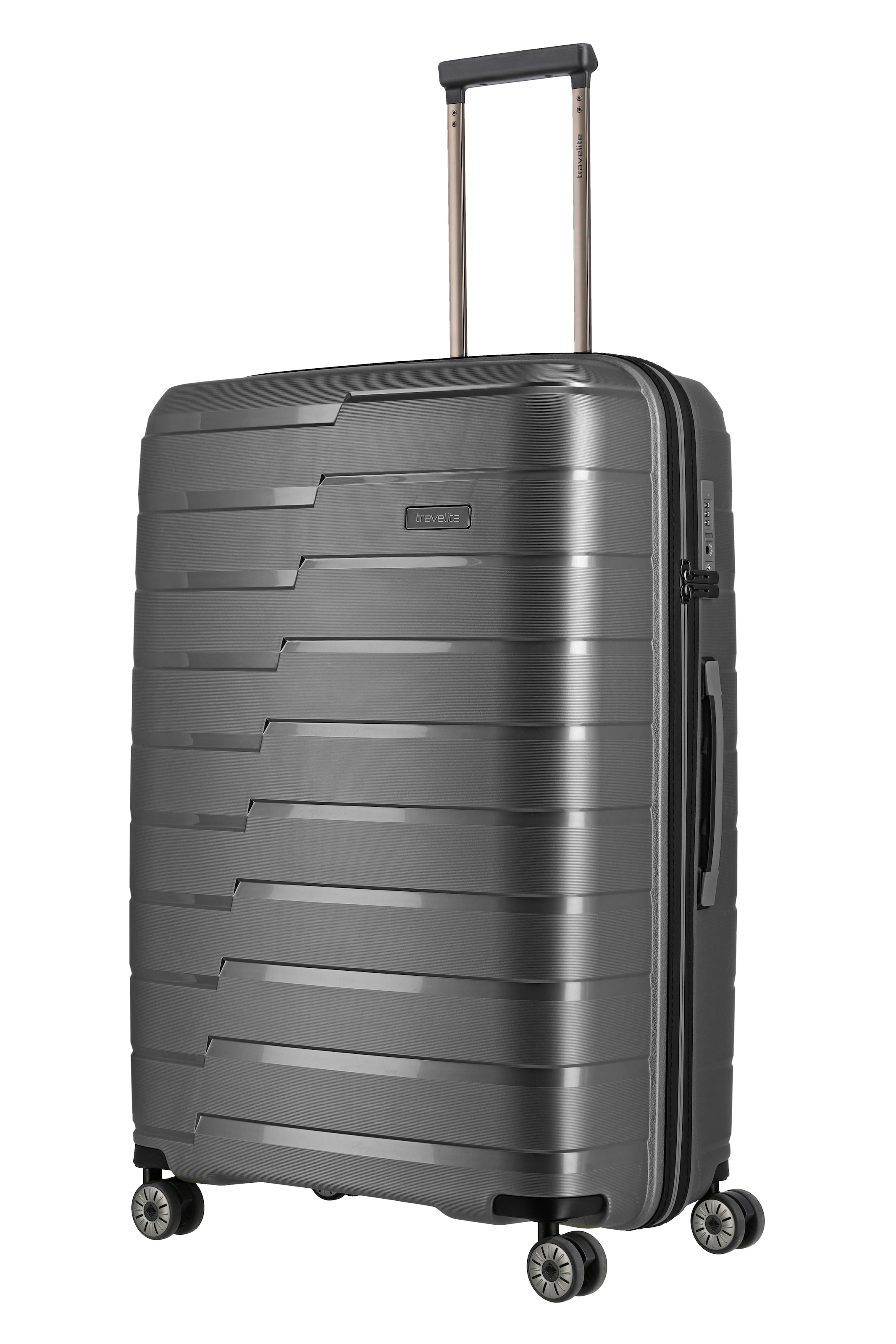 travelite Trolley "AIR BASE Reisekoffer Hartschale" 105 l 4 Rollen kratzresistenter Oberfläche und cleverer Innenaufteilung