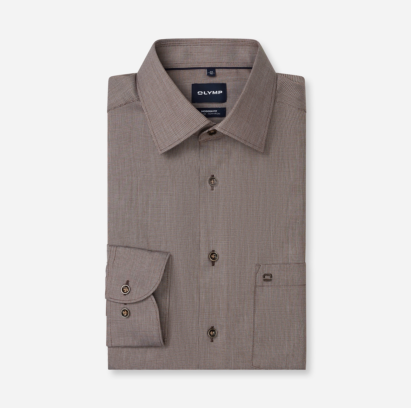 OLYMP Langarmhemd »Luxor« Businesshemd, New-Kentkragen, Modern Fit