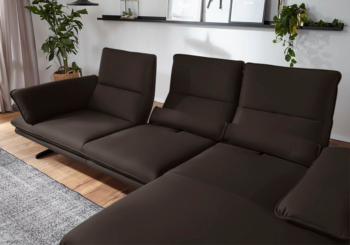 W.SCHILLIG Ecksofa "broadway, Designsofa mit tollem Sitzkomfort", Sitztiefe günstig online kaufen
