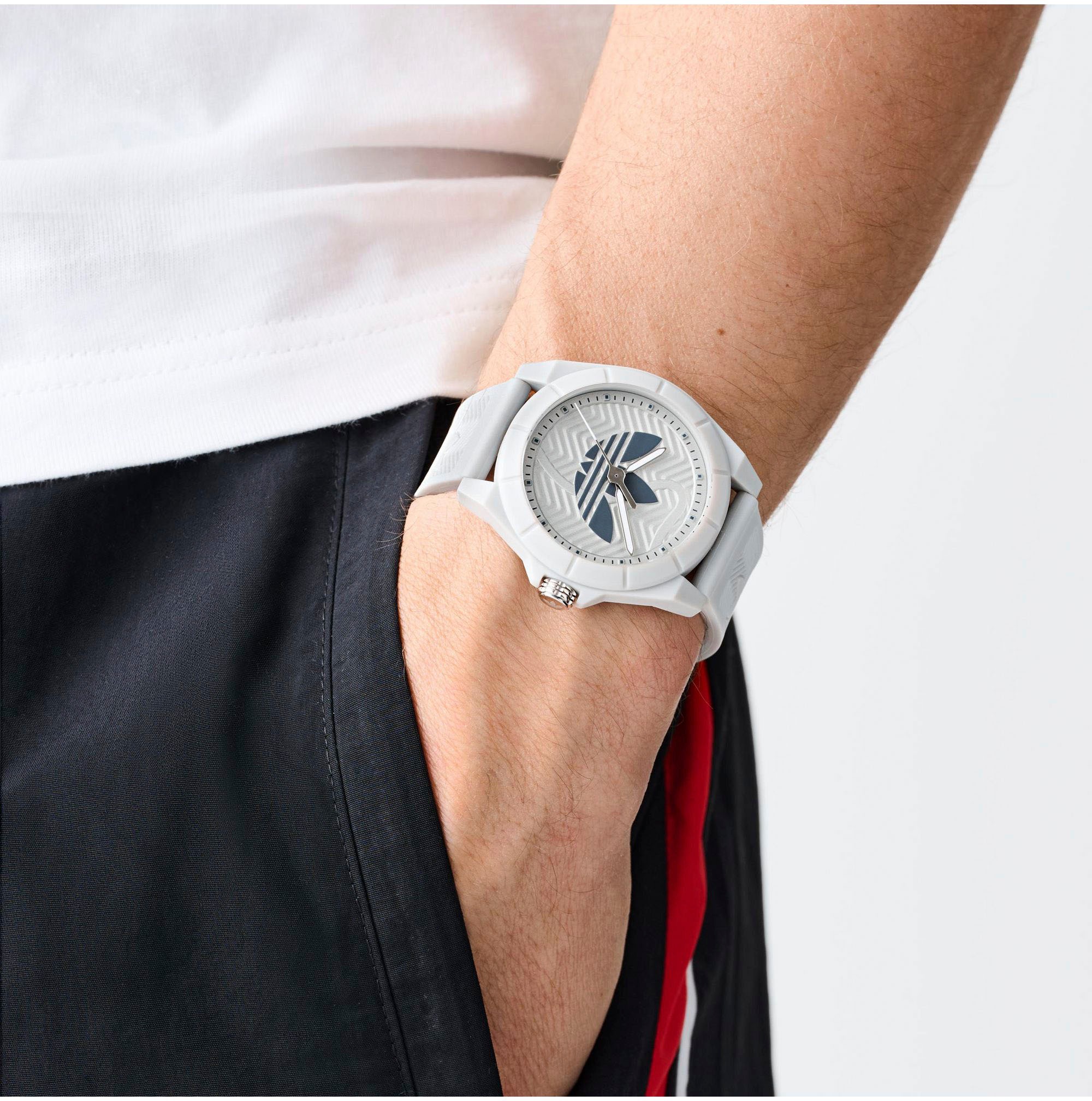 adidas Originals Quarzuhr »PROJECT FOUR«, Armbanduhr, Herrenuhr, Damenuhr,Resinarmband,wasserabweisend bis 5 bar