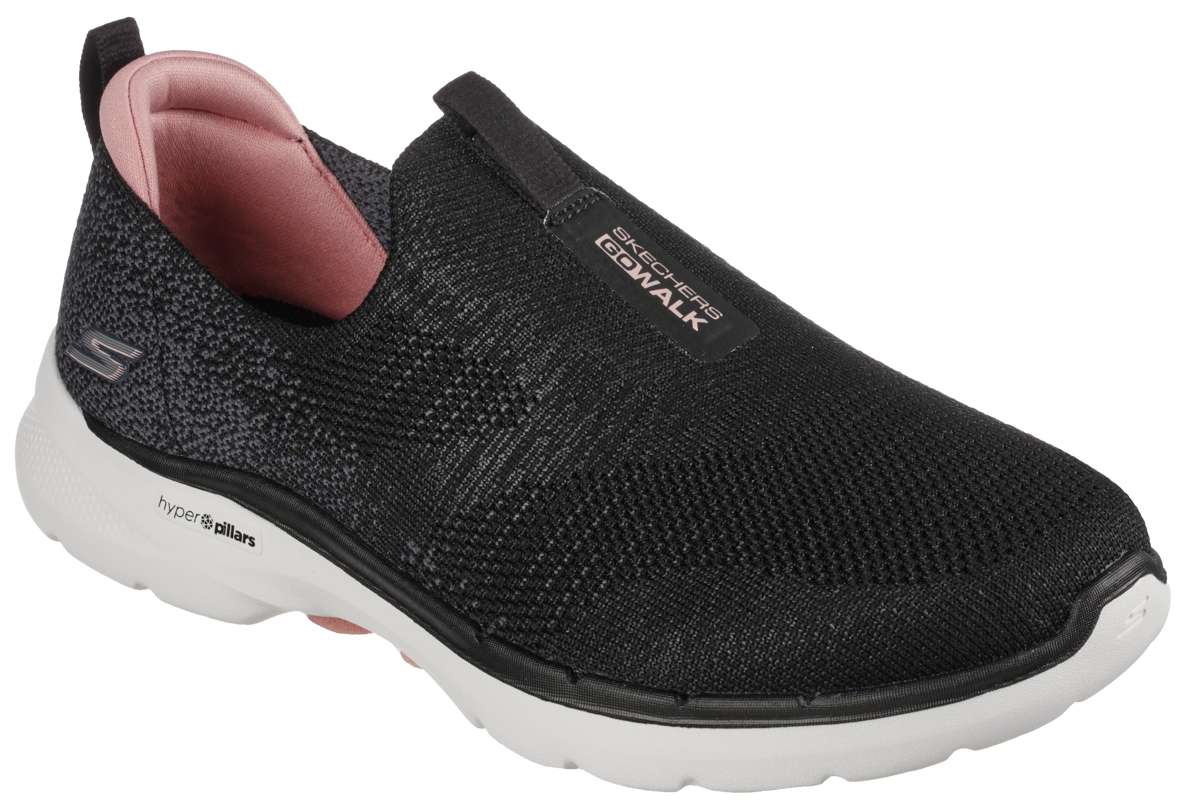 Skechers Slip-On Sneaker »GO WALK 6 GLIMMERING«, mit gepolstertem  Fersenpart bestellen | BAUR
