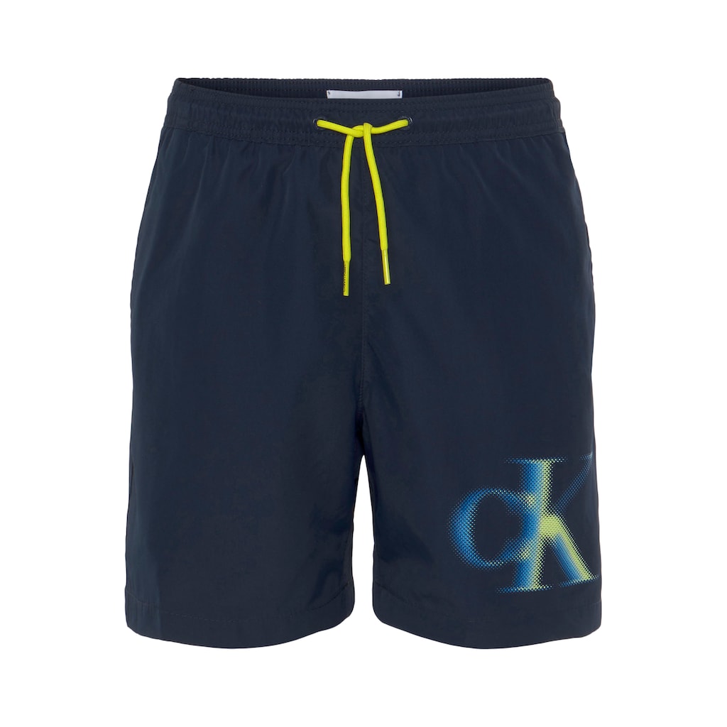 Calvin Klein Swimwear Badehose »MEDIUM DRAWSTRING-GRAPHIC«, (1 St.)