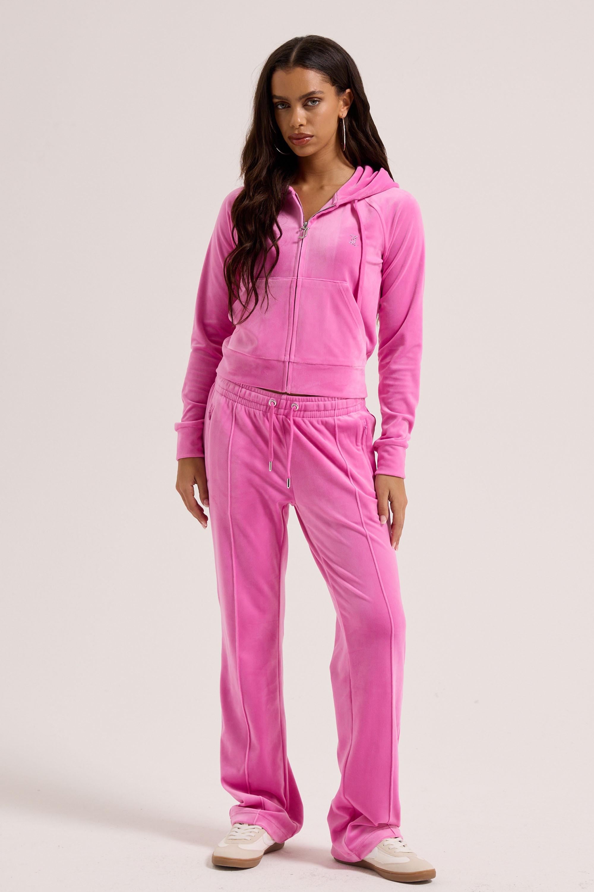 Juicy Couture Madison Hooded Track Jacket Pink Size L 3
