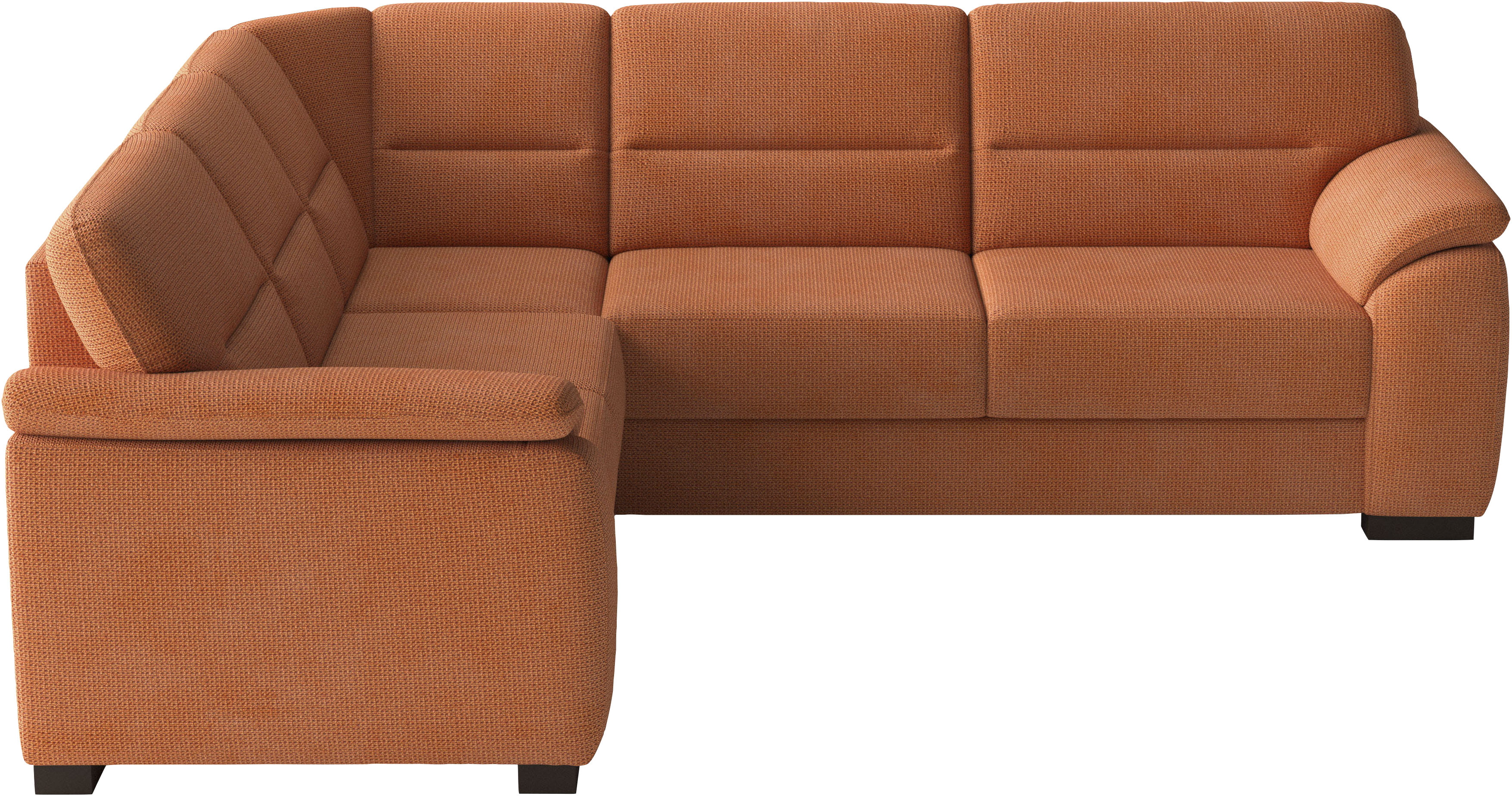 sit&more Ecksofa "Montego L-Form, B: 256 cm, große Stoffauswahl, Komfortsitzhöhe 46 cm" optional Schlaffunktion und Schubkasten mit Stauraum