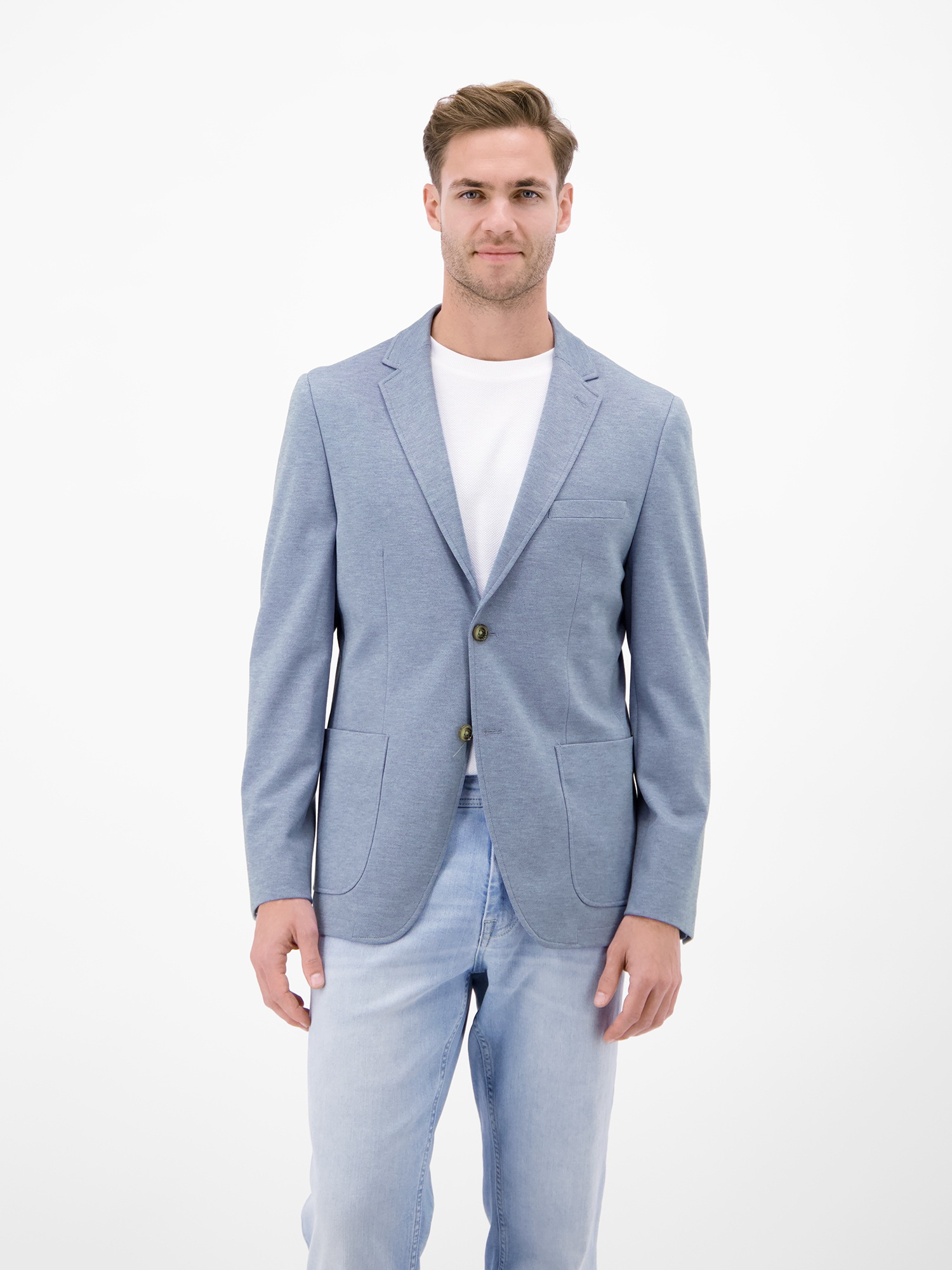 Thumbnail - LERROS Jerseysakko "Jerseyblazer in Strickoptik"