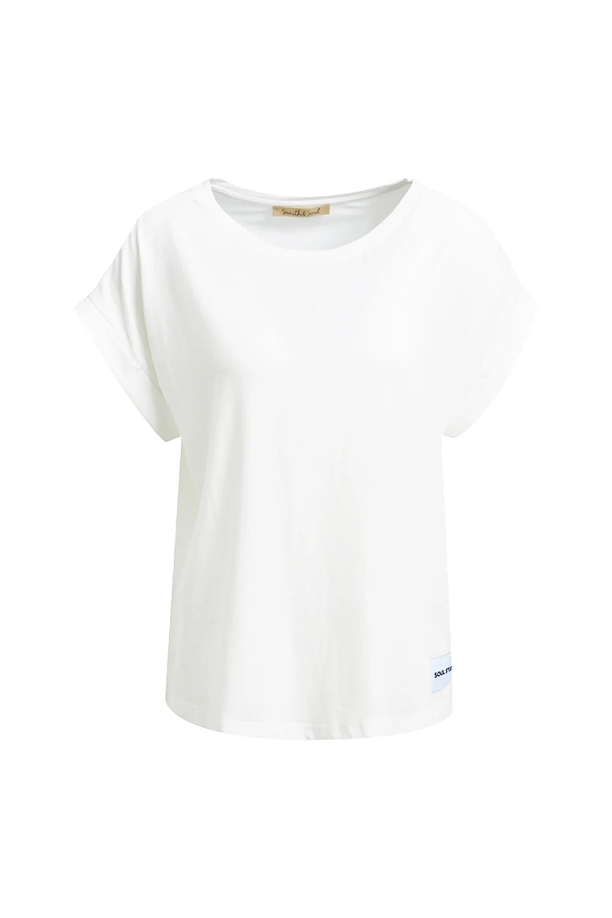 Smith & Soul T-Shirt mit Umschlagsaum, Rundhalsform