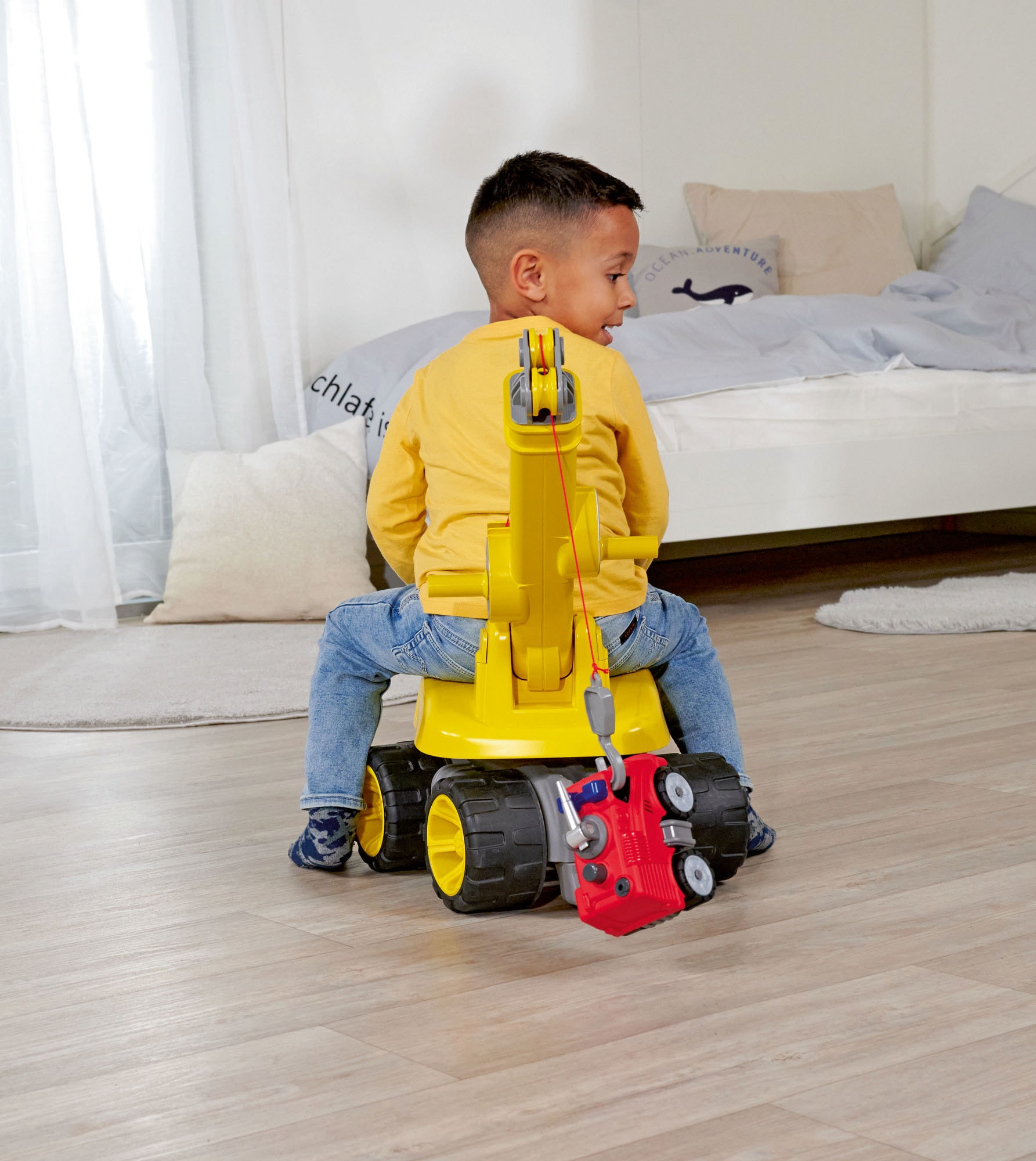 BIG Spielzeug-Kran »BIG Power-Worker Maxi-Kran«, Aufsitz-Kran, Made in Germany