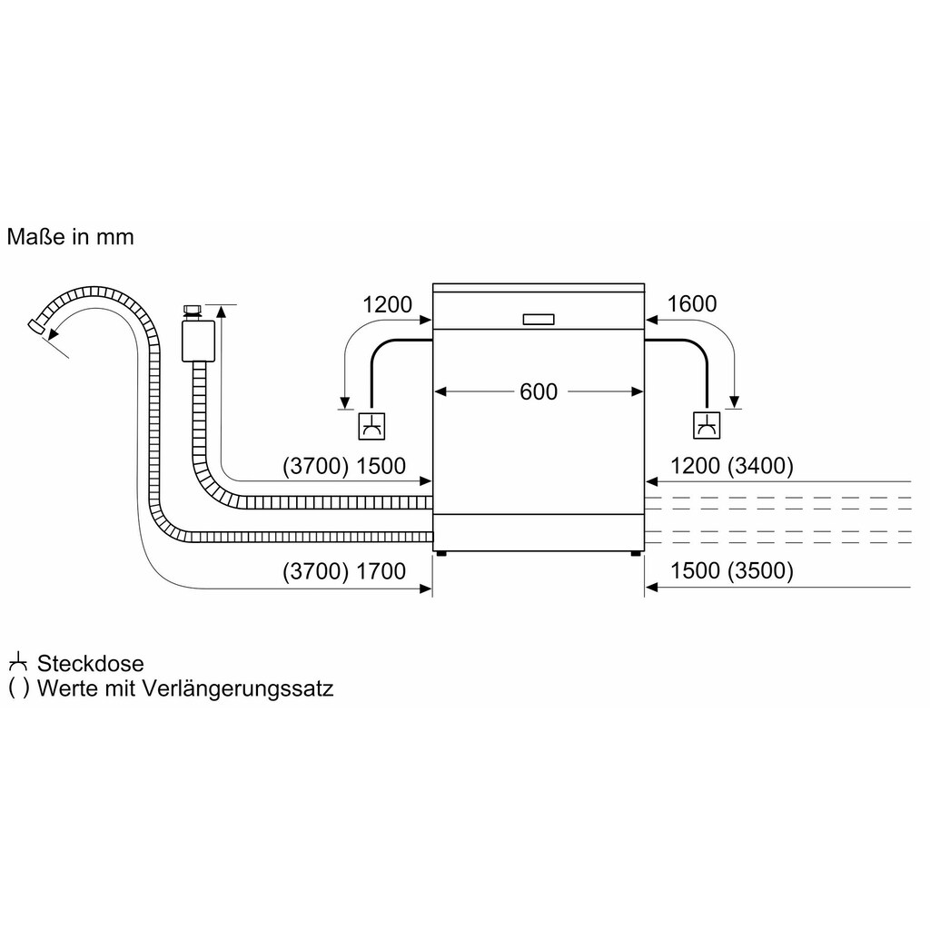 BOSCH Unterbaugeschirrspüler »SMP6ZCC80S«, Serie 6, SMP6ZCC80S, 14 Maßgedecke