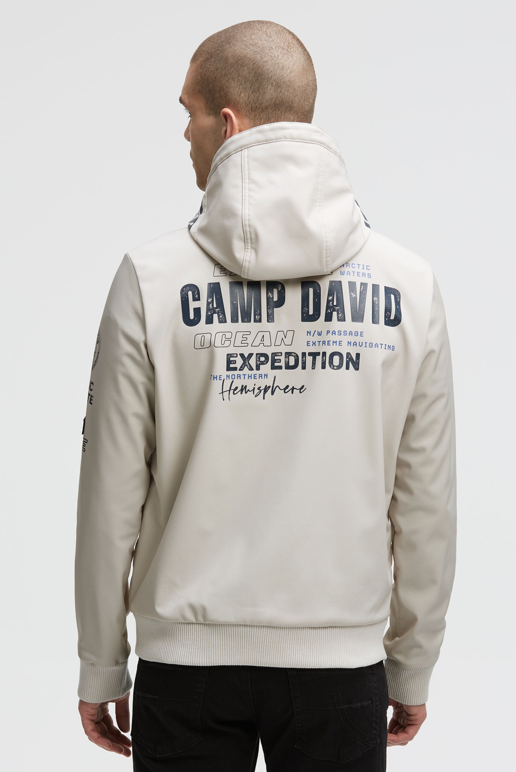 CAMP DAVID Winterjacke, mit Kapuze, mit Brusttaschen