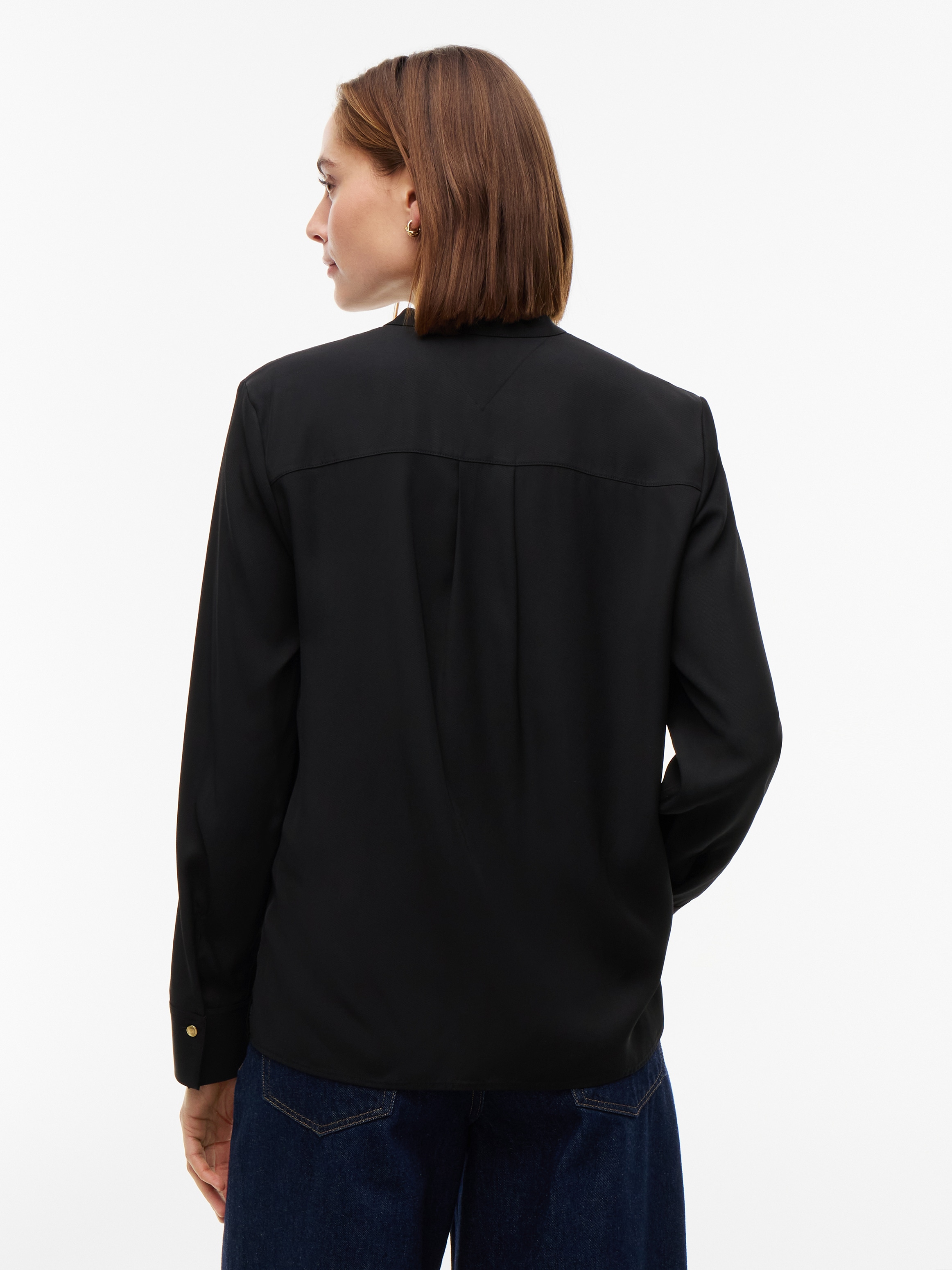 Tommy Hilfiger Langarmbluse »FEM FLUID BLOUSE ESSENTIAL« Viskose