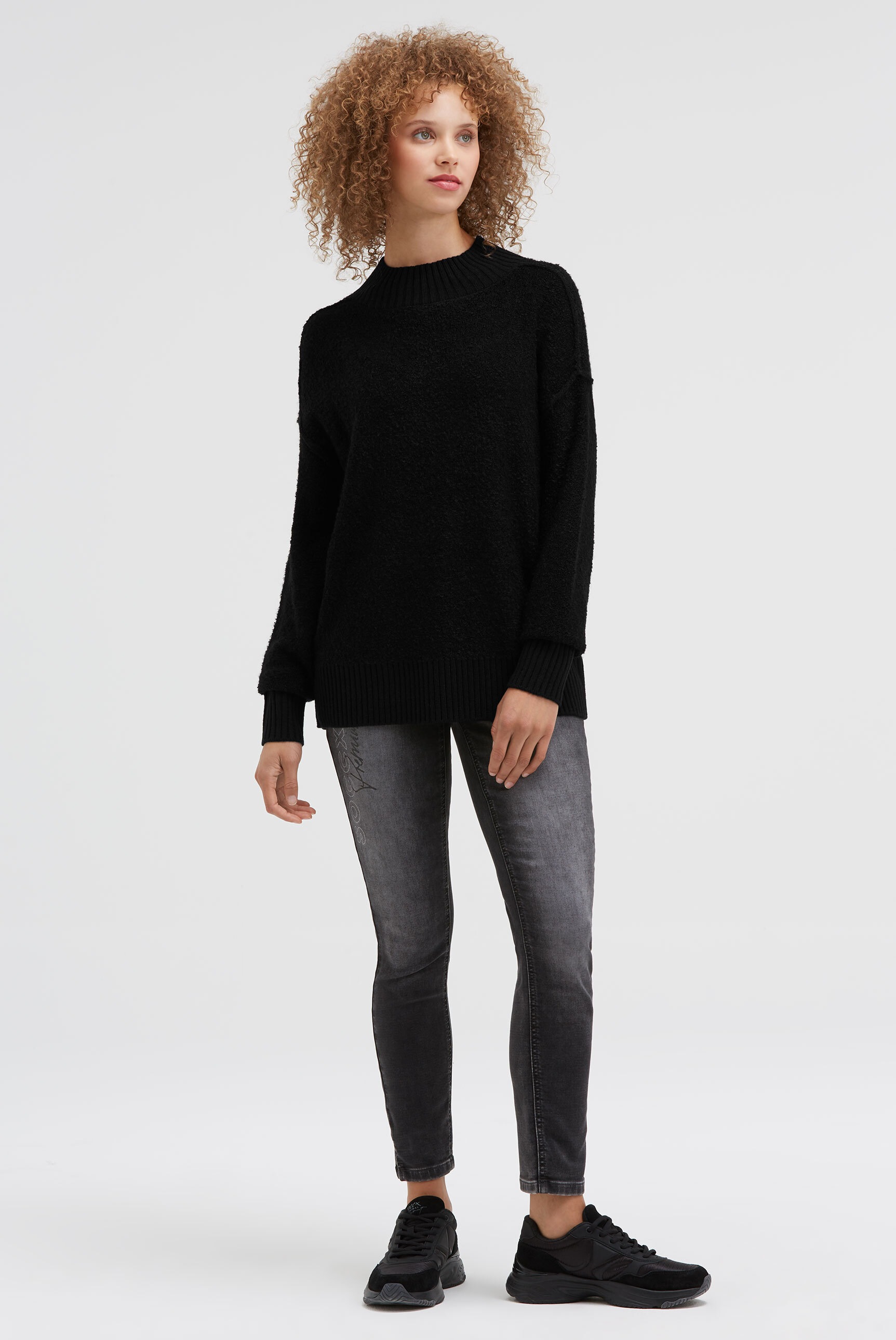 Thumbnail - SOCCX Rundhalspullover mit Stehkragen